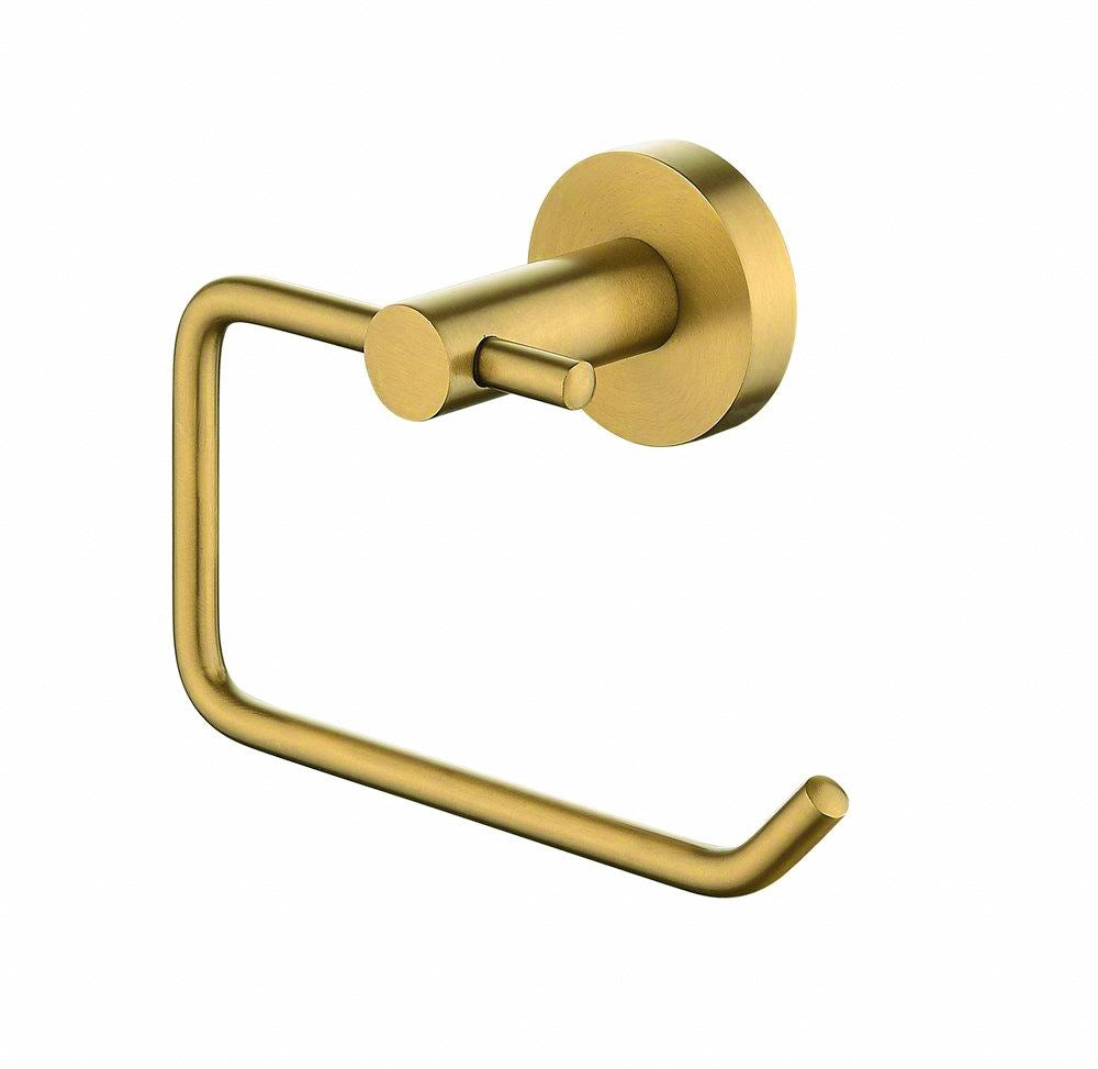 AQUAPERLA LUCID PIN TOILET PAPER HOLDER 138MM BRUSHED BRASS