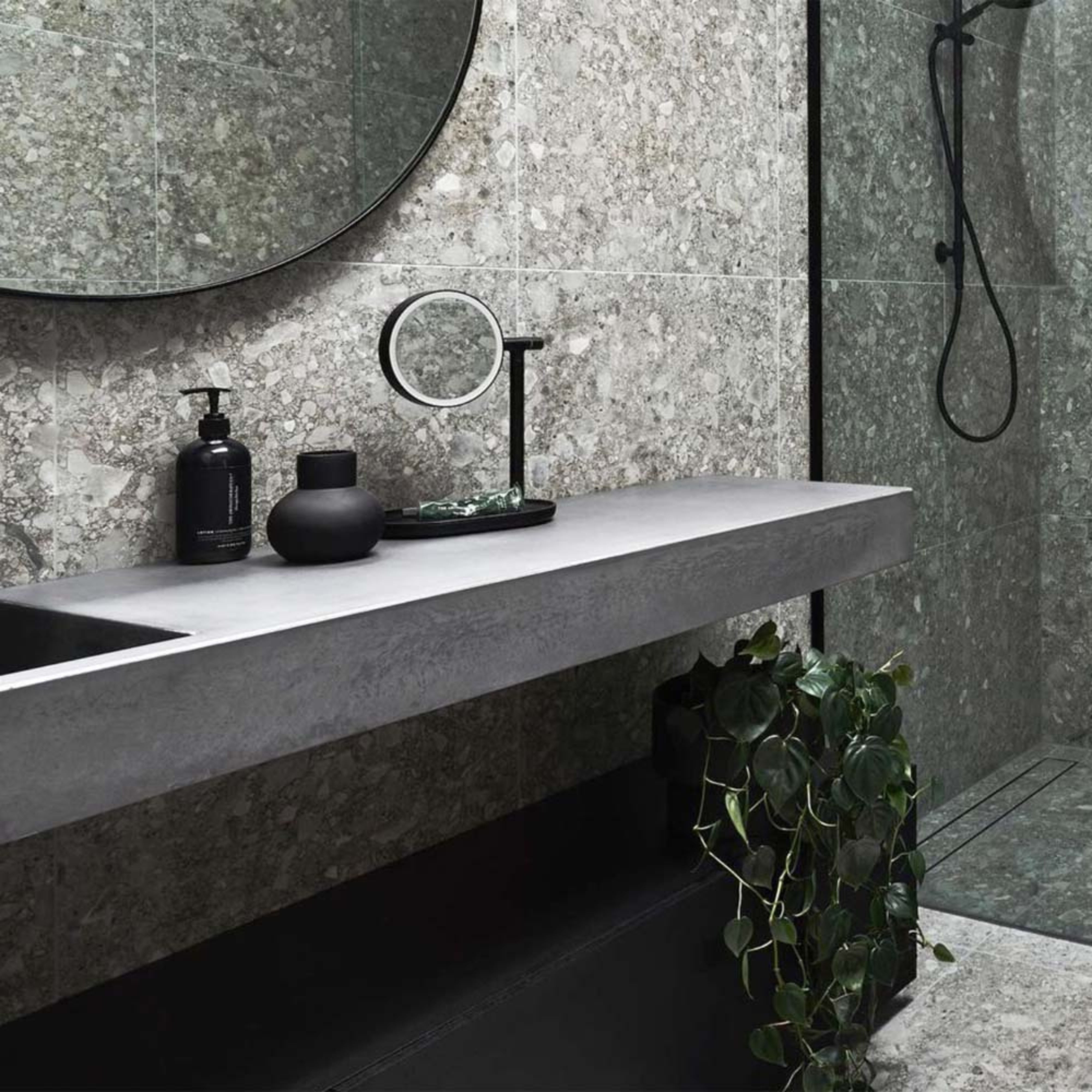 CONCRETE STUDIO BALY SINGLE BOWL WALL HUNG BASIN (AVAILABLE IN 750MM, 900MM, 1200MM, 1500MM, 1800MM, AND 2100MM)