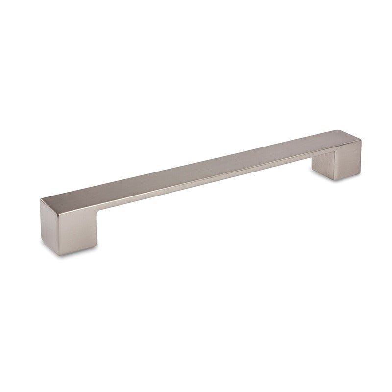 MODULR SQUARE HANDLE BRUSHED NICKEL (AVAILABLE IN 128MM AND 192MM)