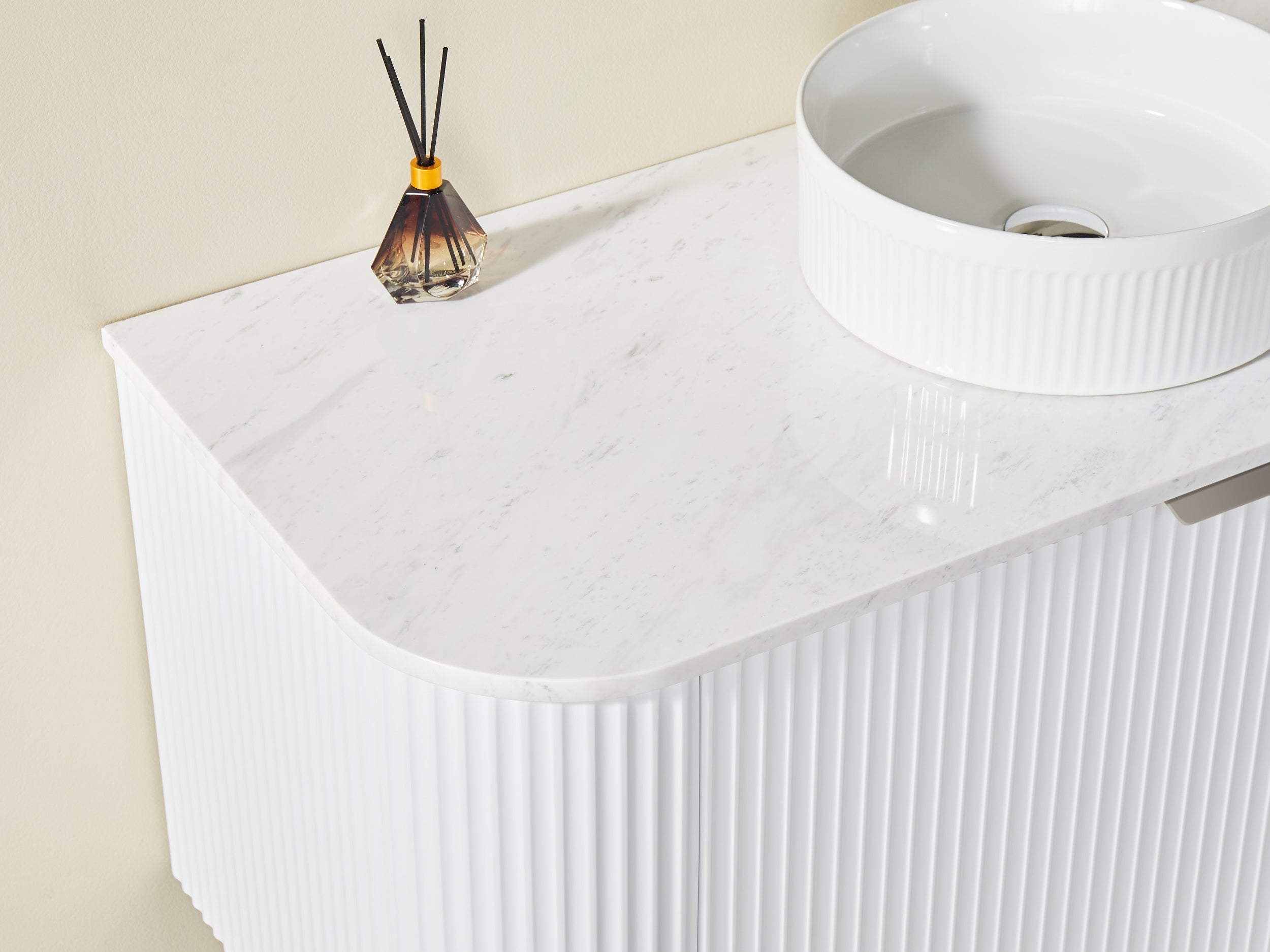 CETO AVALON MATTE WHITE 1200MM SINGLE BOWL WALL HUNG VANITY