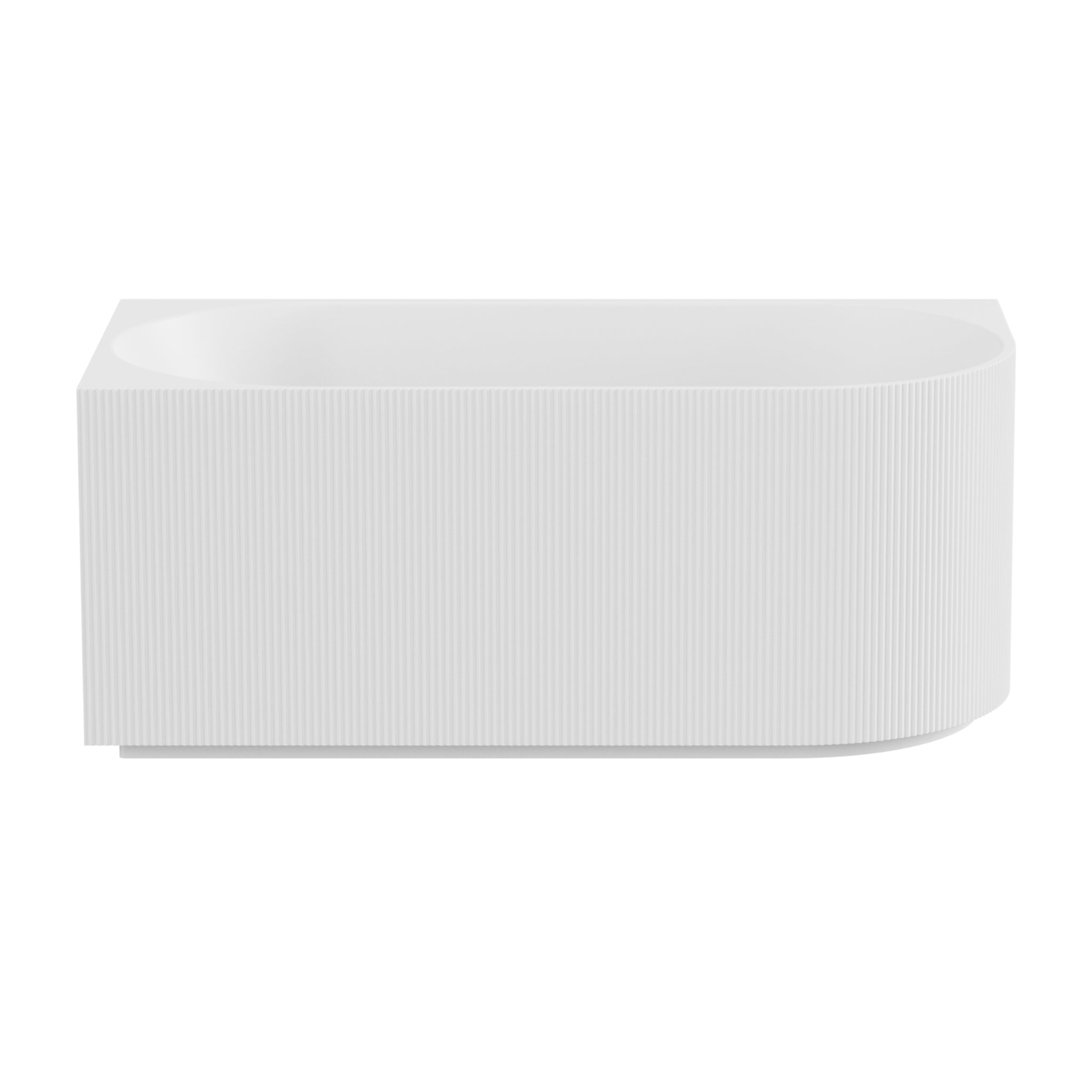 CETO CAPRI FREESTANDING LEFT CORNER BATHTUB MATTE WHITE (AVAILABLE IN 1500MM AND 1700MM)