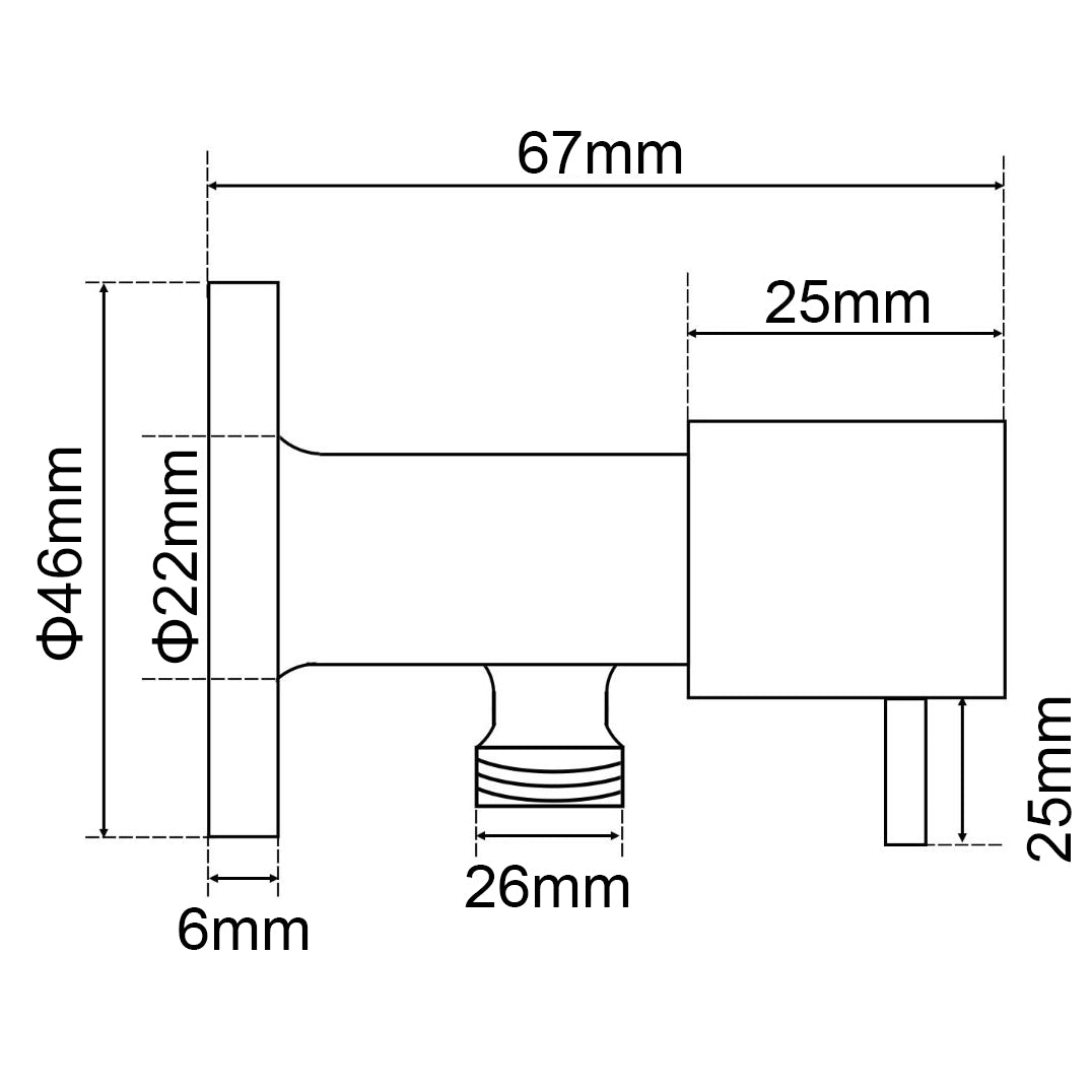 AQUAPERLA WASHING MACHINE TAP CHROME