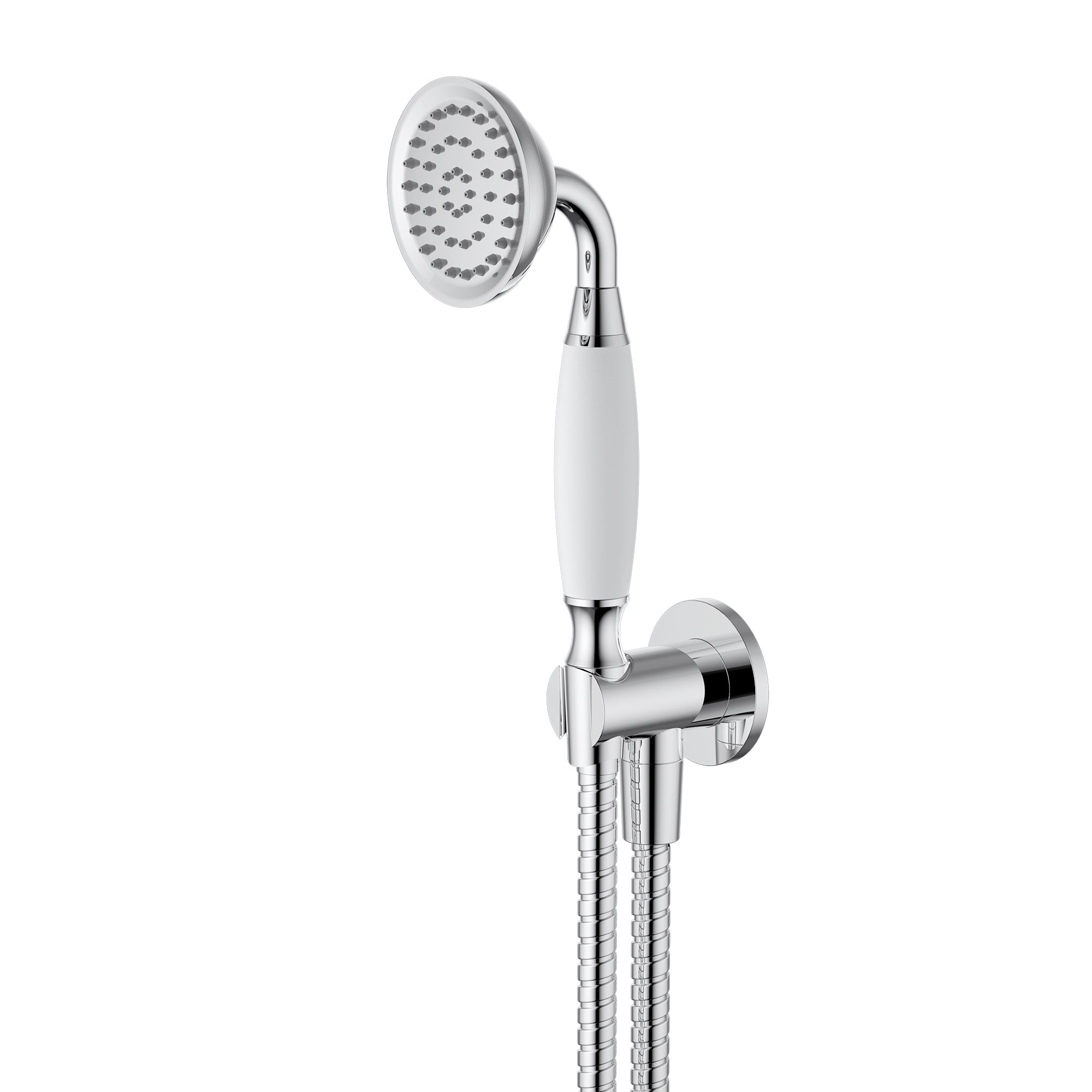 MODERN NATIONAL BORDEAUX HAND SHOWER ON BRACKET 224MM CHROME