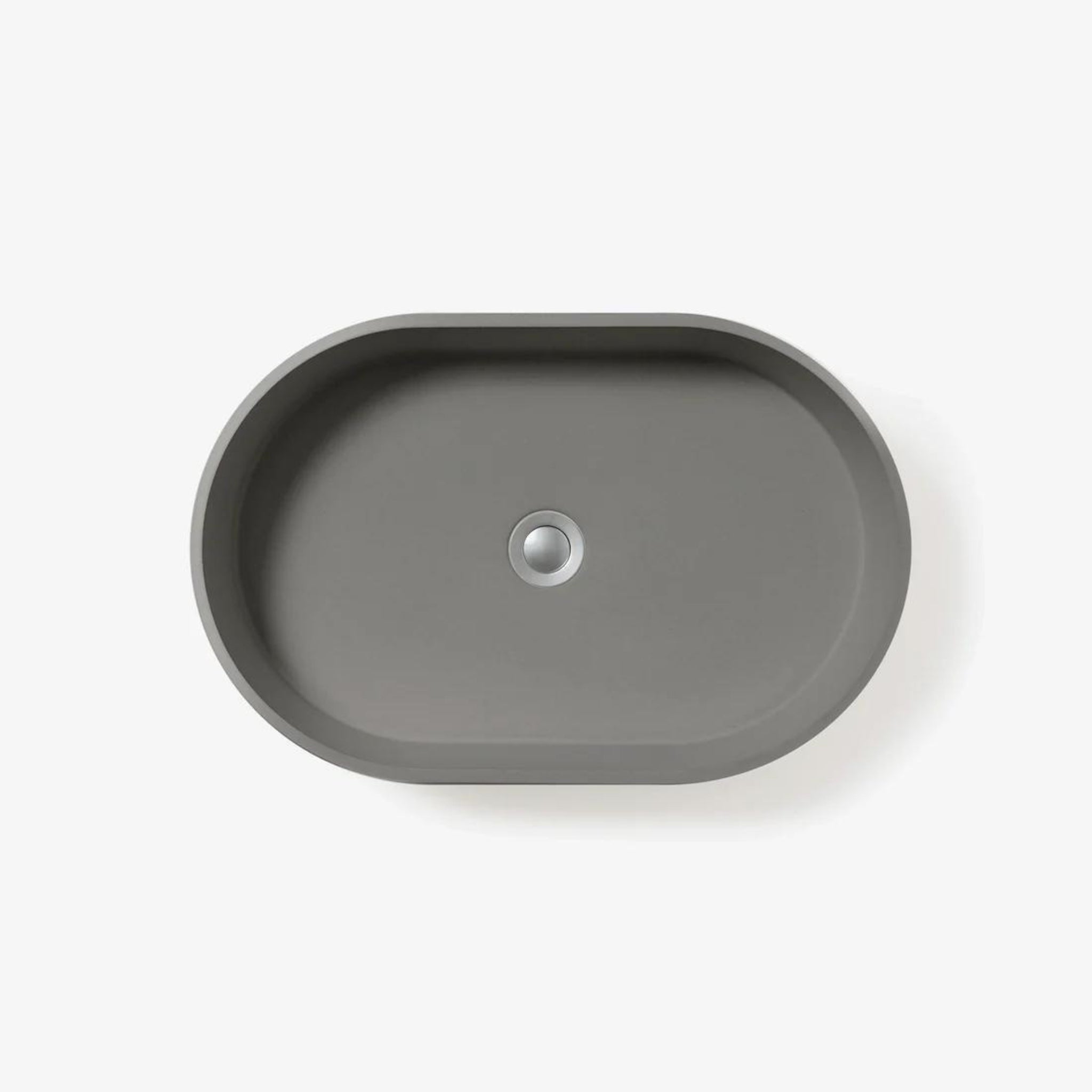 CONCRETE STUDIO BILYA ABOVE COUNTER BASIN MID GREY 540MM