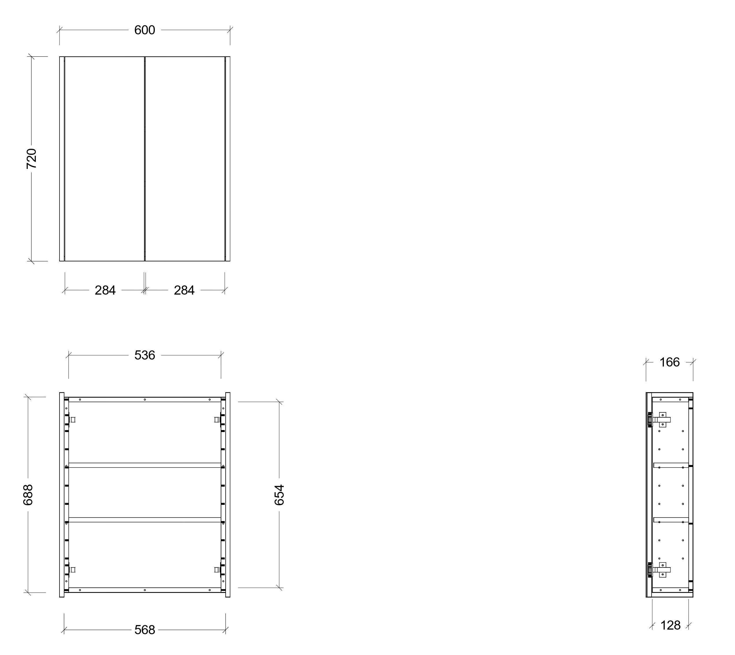 TIMBERLINE DENVER CUSTOM SHAVING CABINET (ALL SIZING)