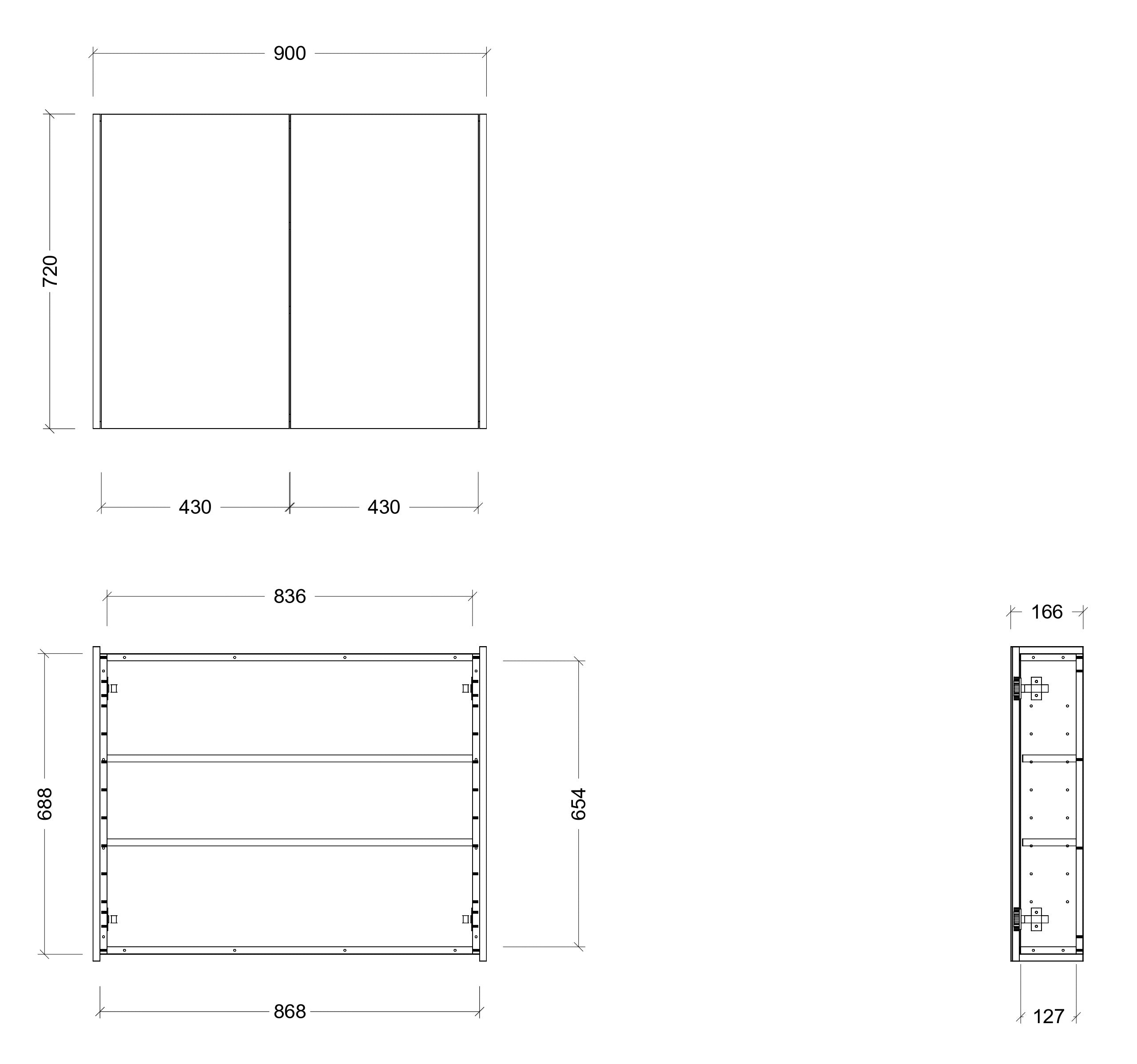 TIMBERLINE DENVER CUSTOM SHAVING CABINET (ALL SIZING)