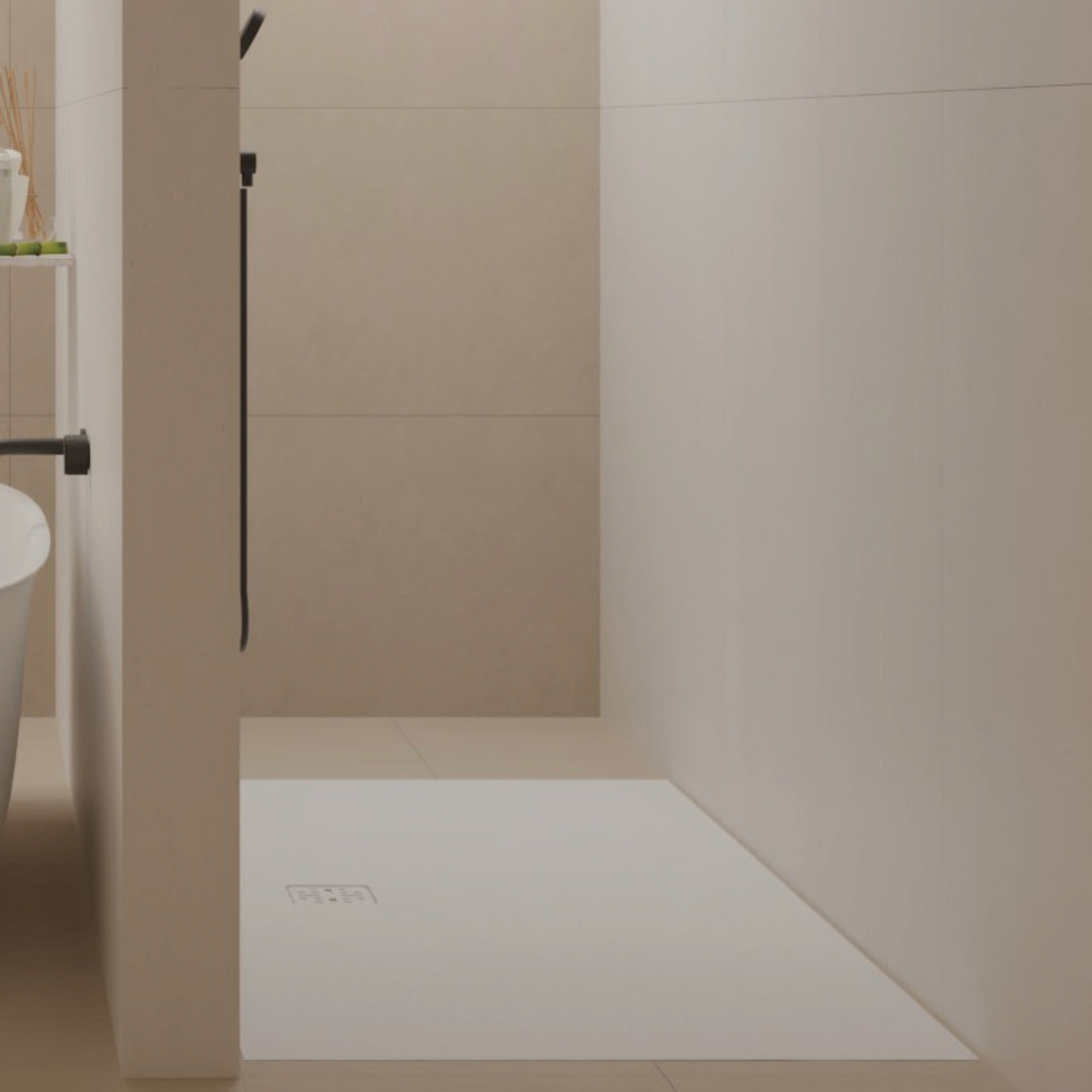 DOMUS LIVING PIETRA BIANCO SHOWER FLOOR (CUSTOM SIZING)