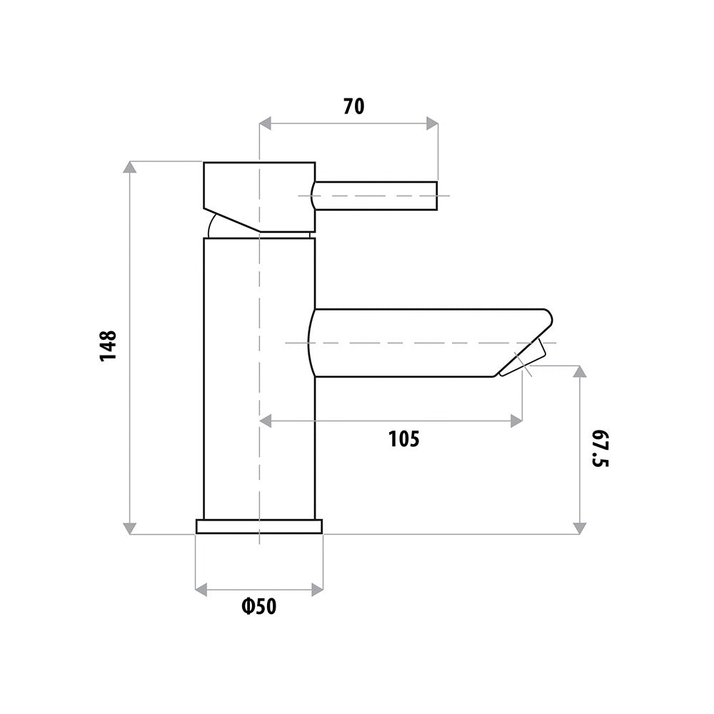 LINKWARE DAN ELLE BASIN MIXER CHROME