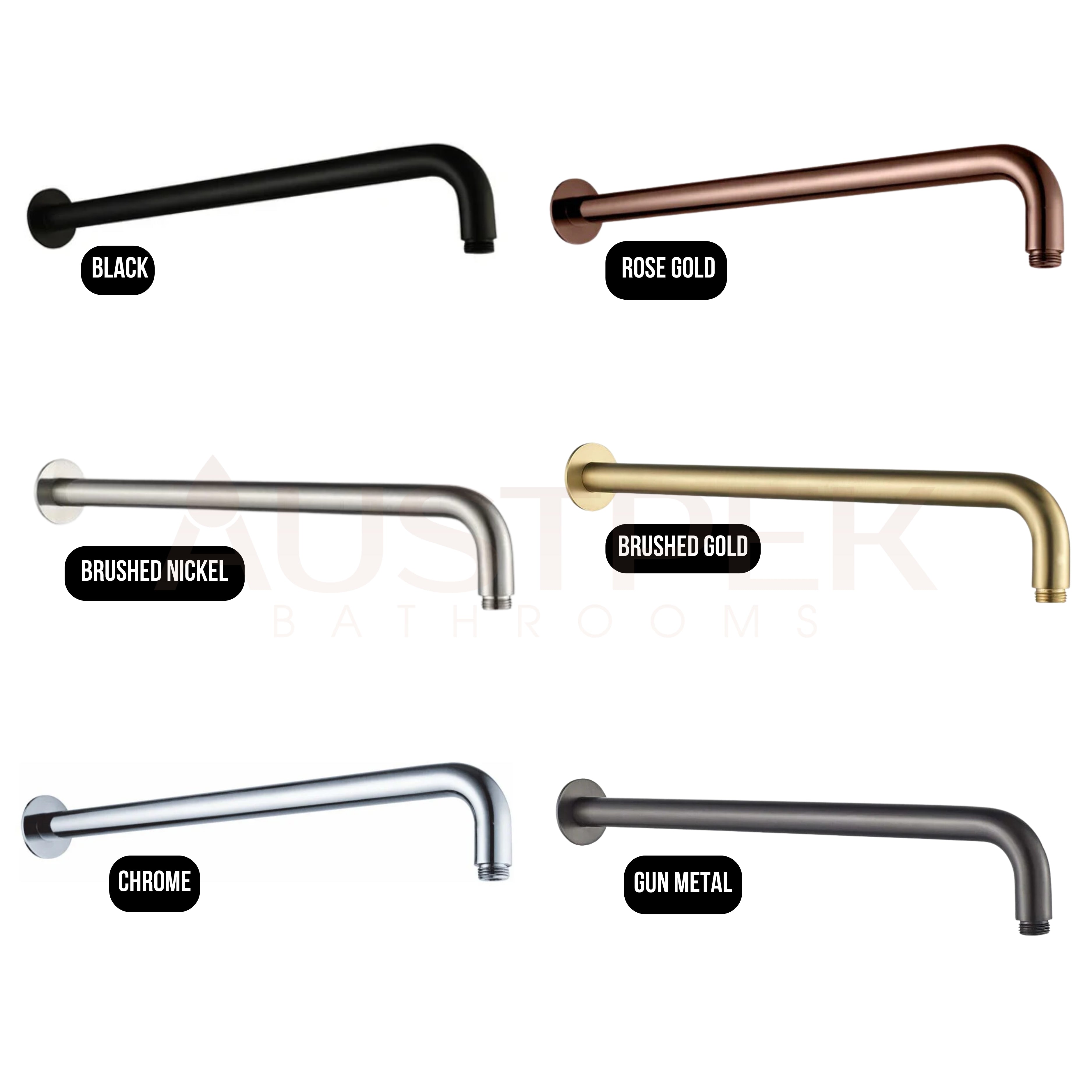 HELLYCAR CHRIS WALL SHOWER ARM BRUSHED GOLD