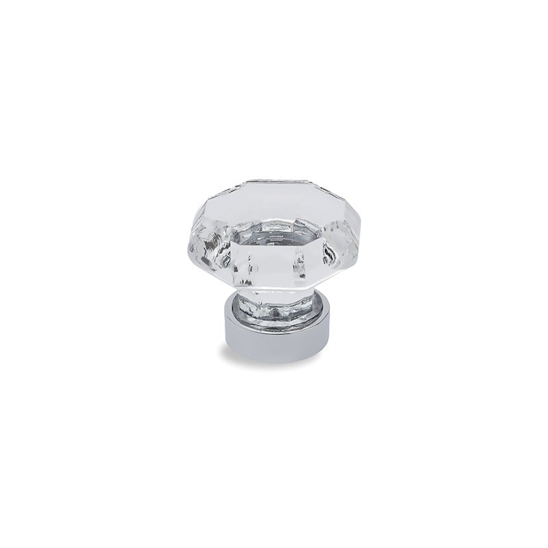 MODULR KNOB HANDLE GLASS CHROME 35MM