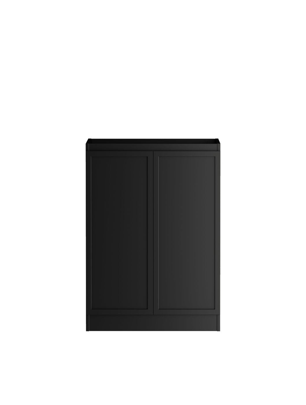 OTTI HAMPSHIRE MATTE BLACK 1300MM LAUNDRY AND WALL CABINET WITH STONE TOP & SINK (PACKAGE-C)