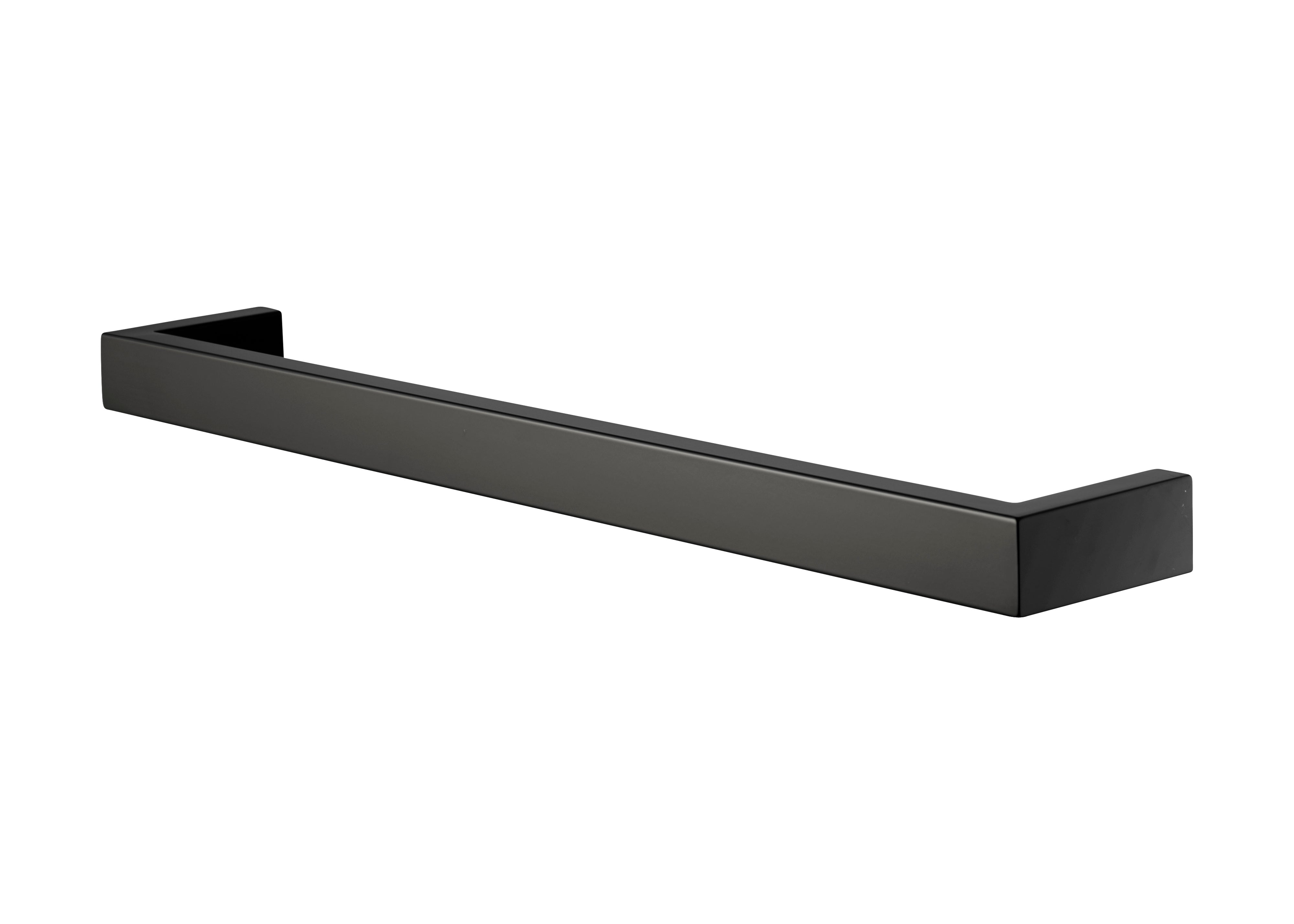 COLDBUSTER HORIZONTAL SQUARE HEATED SINGLE TOWEL RAIL MATTE BLACK (AVAILABLE IN 450MM, 632MM AND 832MM)