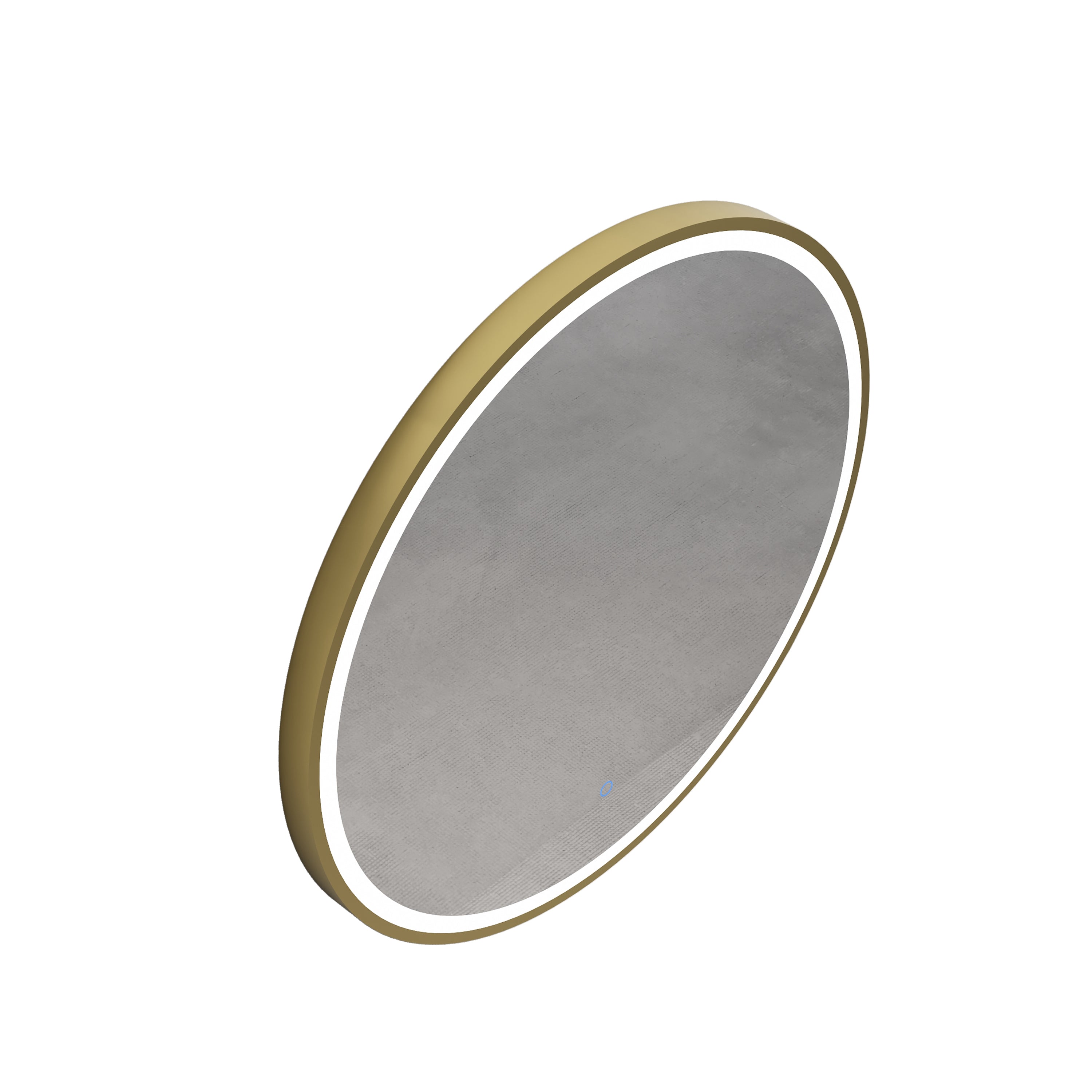 INFINITY HAMILTON ROUND LED MIRROR WITH GOLD ALUMINIUM FRAMED TRIO COLOUR 800MM