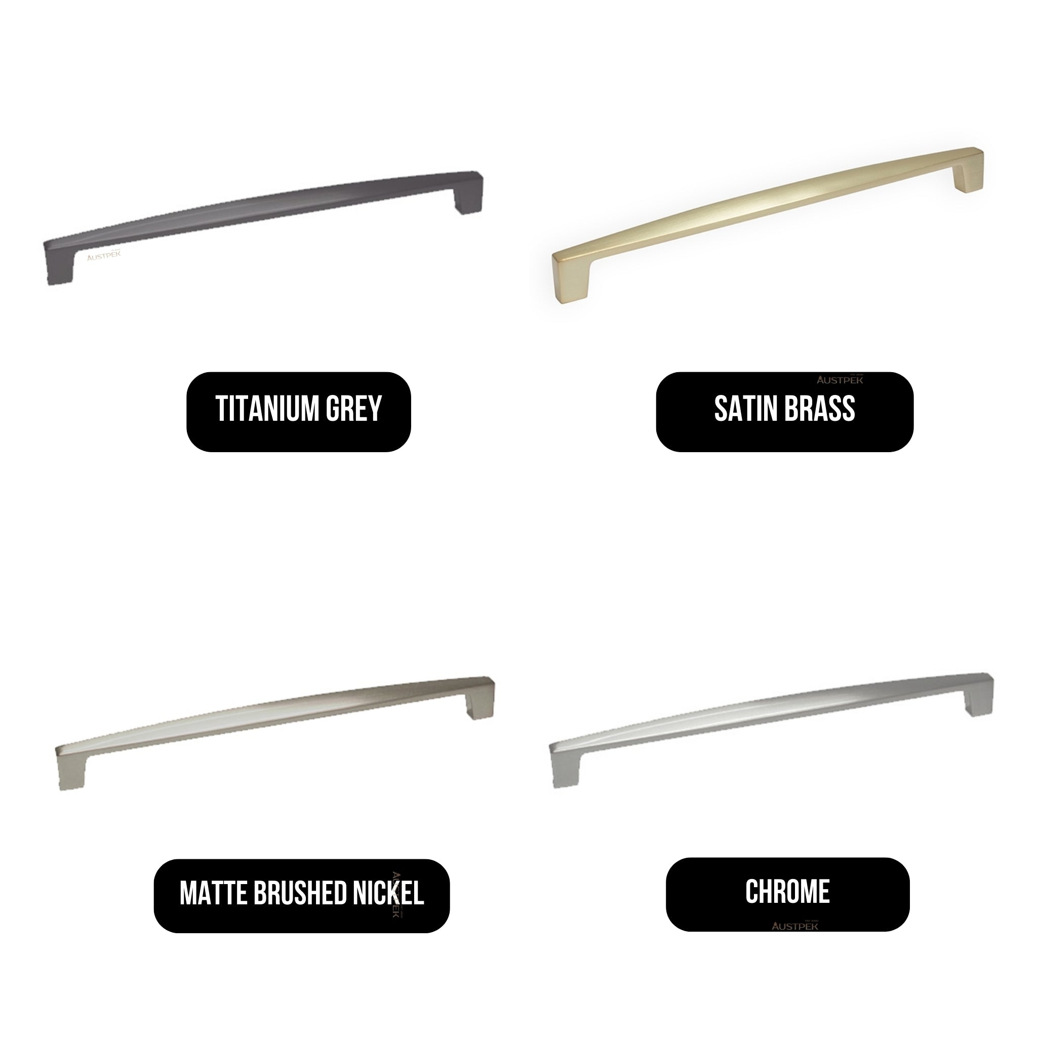 MODULR SQUARE HANDLE SATIN BRASS (AVAILABLE IN 128MM, 192MM AND 320MM)