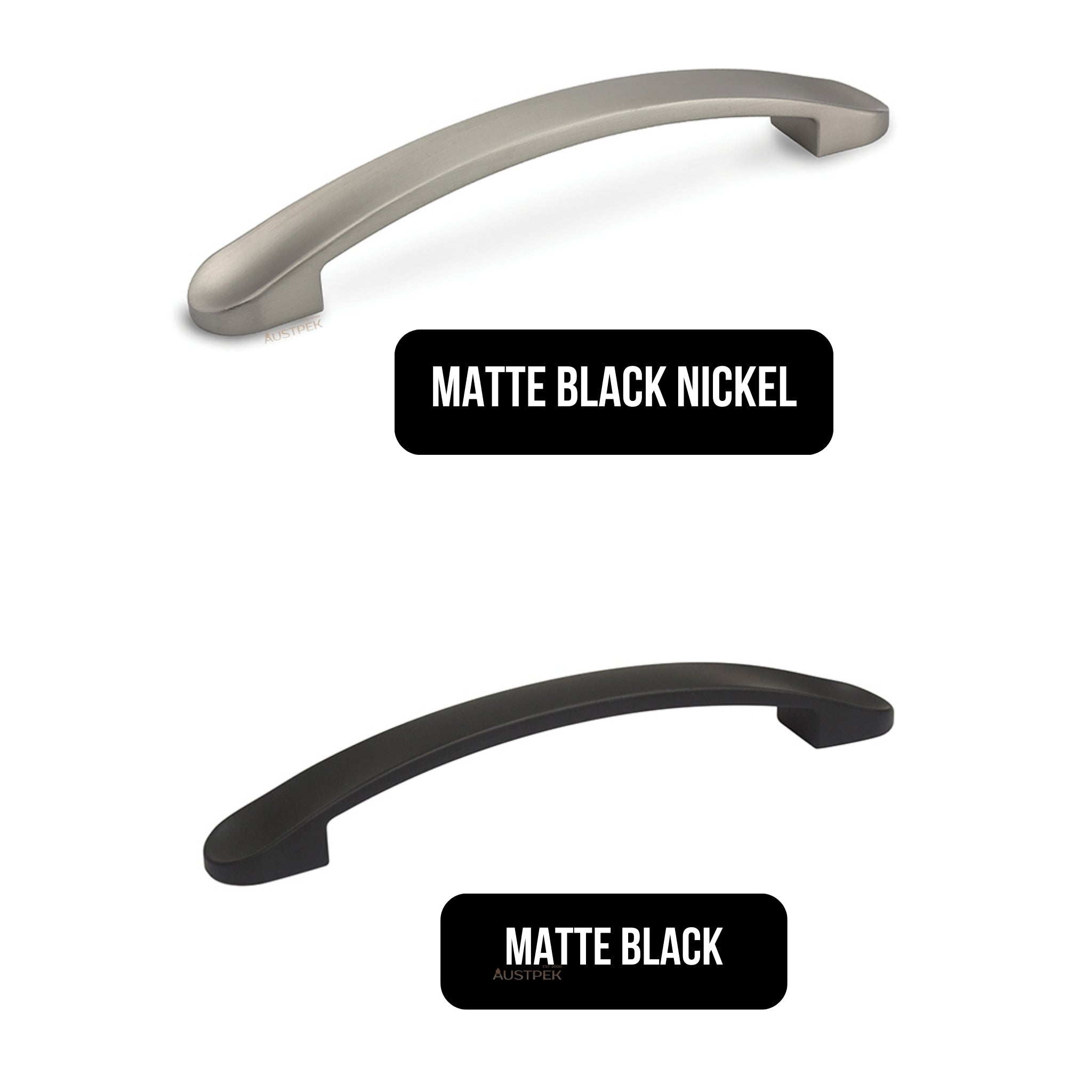 MODULR BOW HANDLE MATTE BLACK NICKEL (AVAILABLE IN 128MM, 160MM, 256MM AND 320MM)