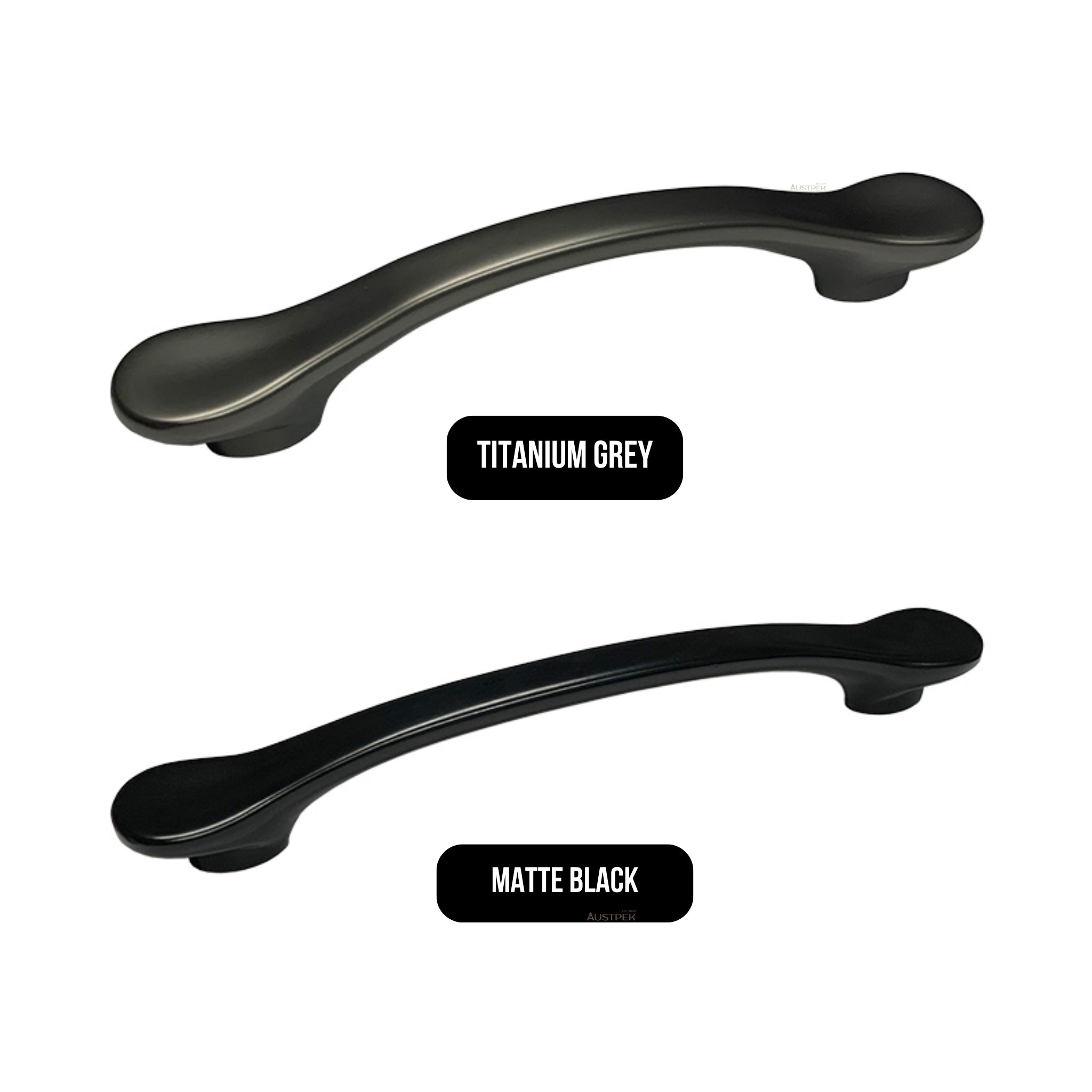 MODULR BOW HANDLE TITANIUM GREY (AVAILABLE IN 64MM, 96MM, 128MM AND 224MM)