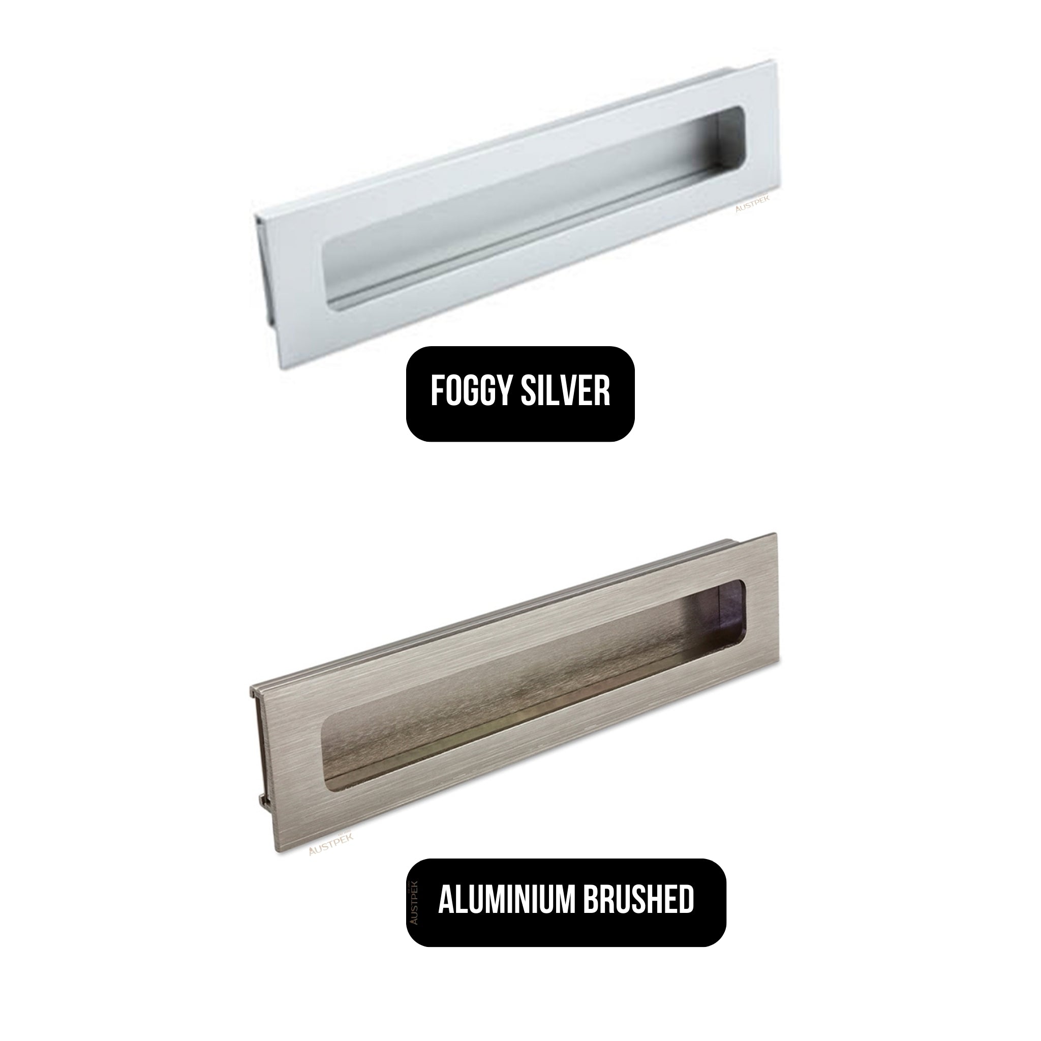 MODULR RECESSED HANDLE ALUMINIUM BRUSHED SATIN (AVAILABLE IN 128MM AND 160MM)