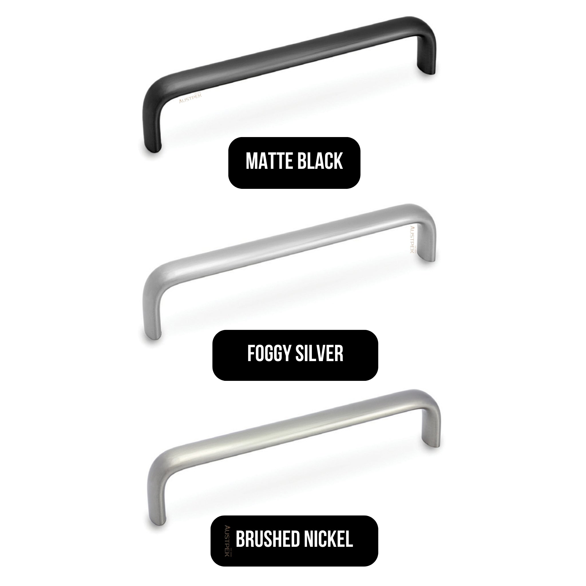 MODULR SQUARE HANDLE BRUSHED NICKEL (AVAILABLE IN 128MM, 160MM, 224MM AND 320MM)