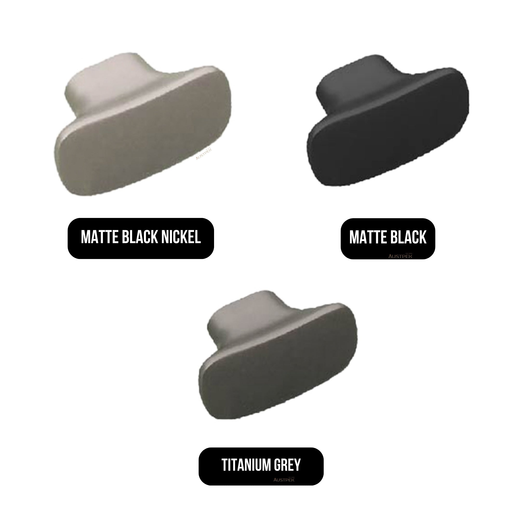 MODULR KNOB HANDLE MATTE BLACK NICKEL 25MM