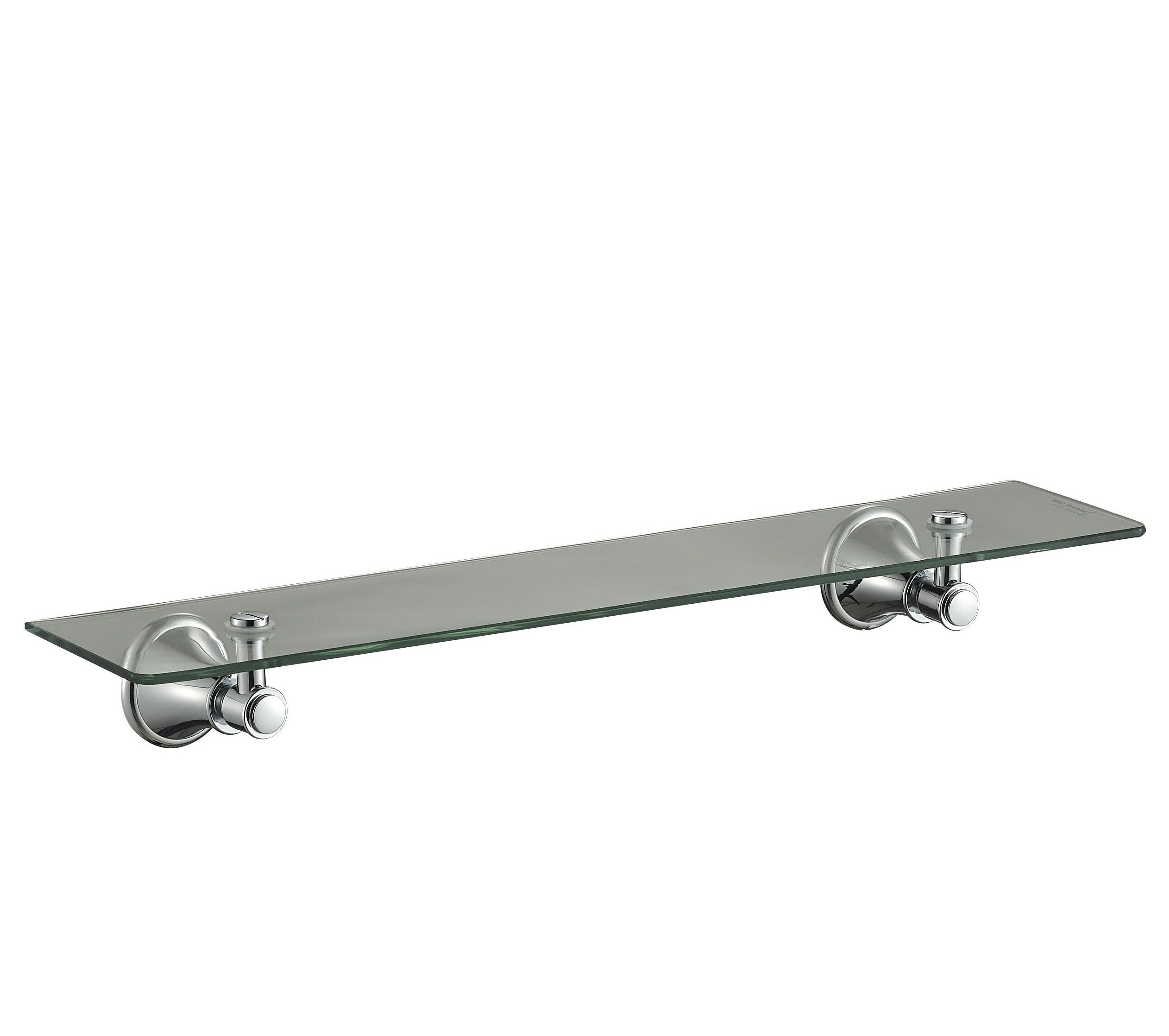 IKON CLASICO GLASS SHELF BRUSHED NICKEL 500MM