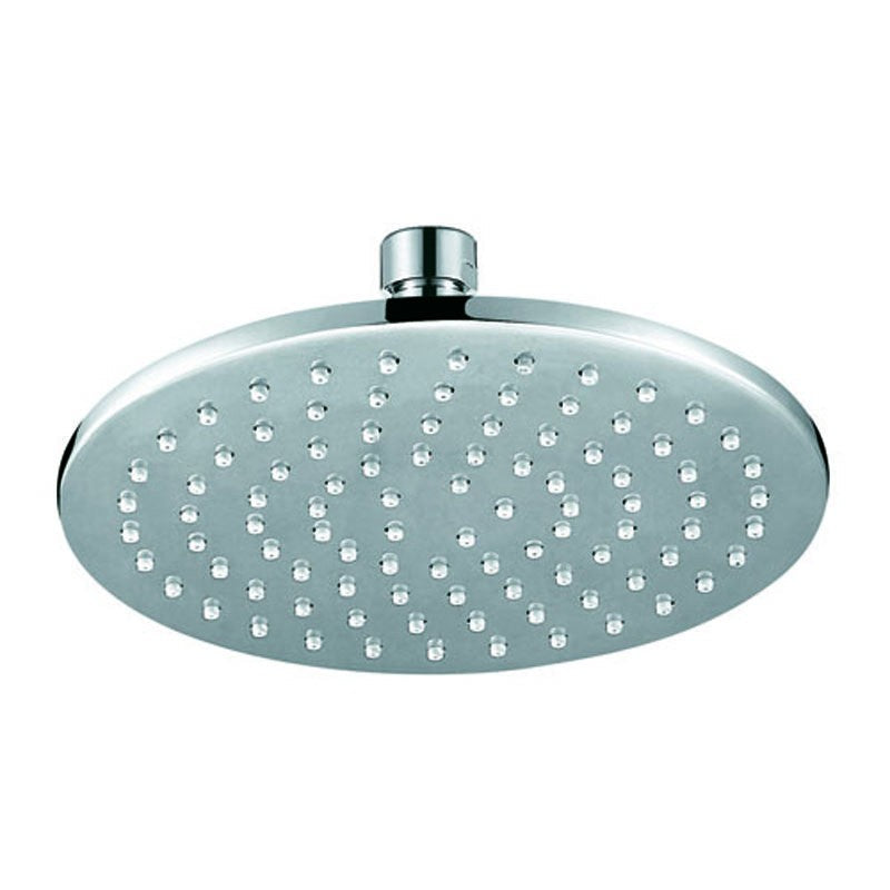 IKON CORA ROUND BRASS SHOWER HEAD 200MM CHROME