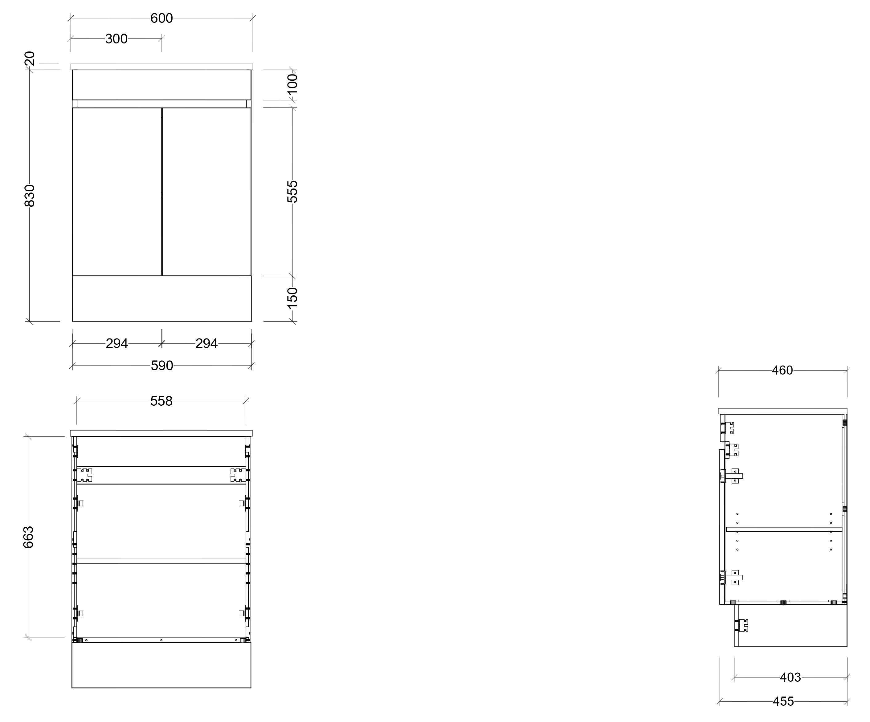 TIMBERLINE INDIANA CUSTOM FLOOR STANDING VANITY (ALL SIZING)