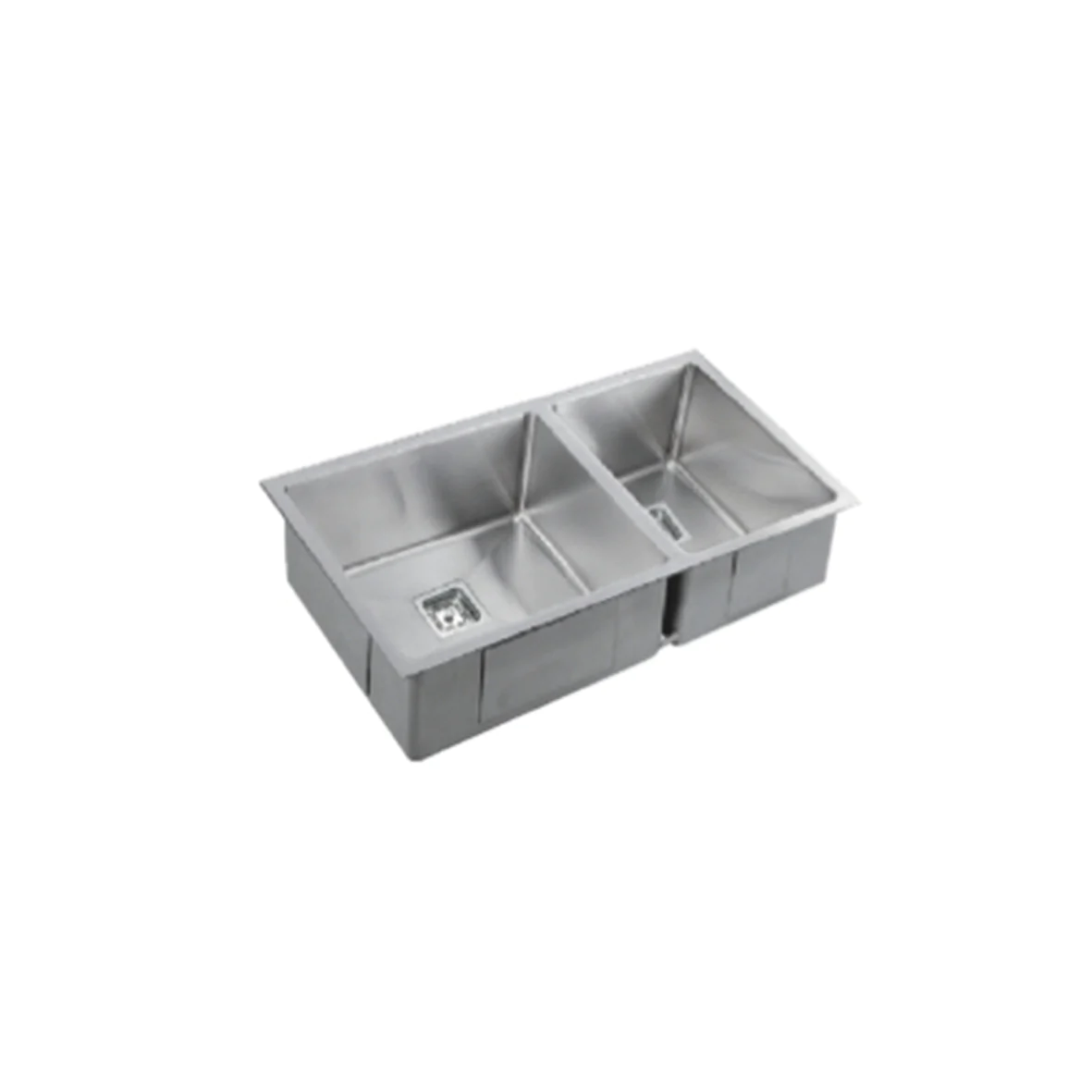 VEROTTI INOX 1 3/4 BOWL UNIVERSAL STAINLESS STEEL KITCHEN SINK GUN METAL 765MM (AVAILABLE IN LEFT OR RIGHT CONFIGURATION)