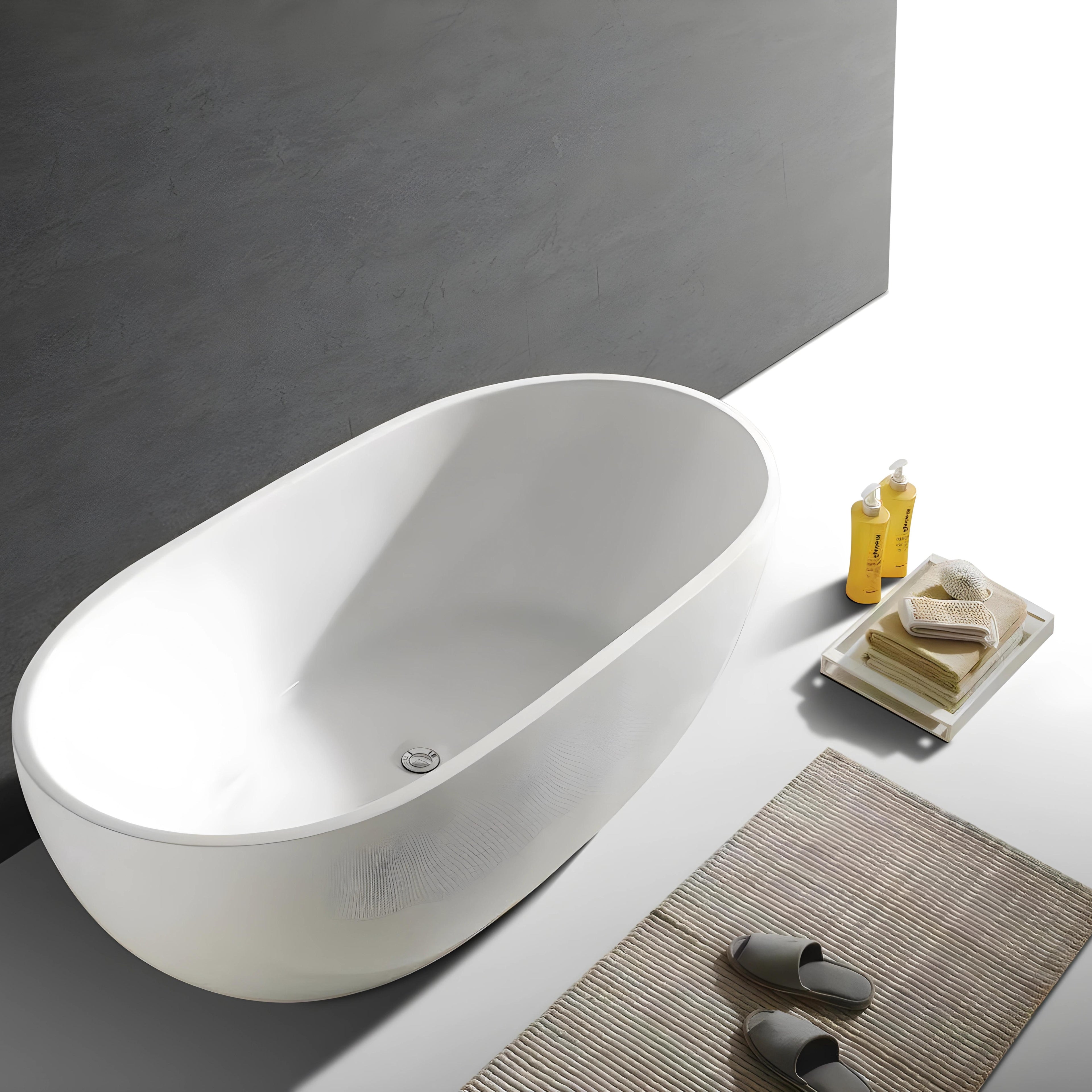 INFINITY NOAH FREESTANDING BATHTUB GLOSS WHITE (AVAILABLE IN 1400MM, 1500MM AND 1700MM)