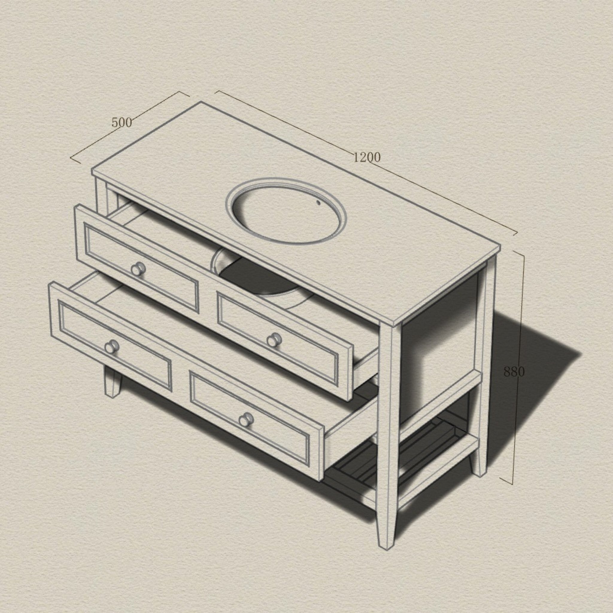 JOINERY BY BEARS AUDREY SAGEWOOD 1200MM SINGLE BOWL FREESTANDING VANITY PACKAGE