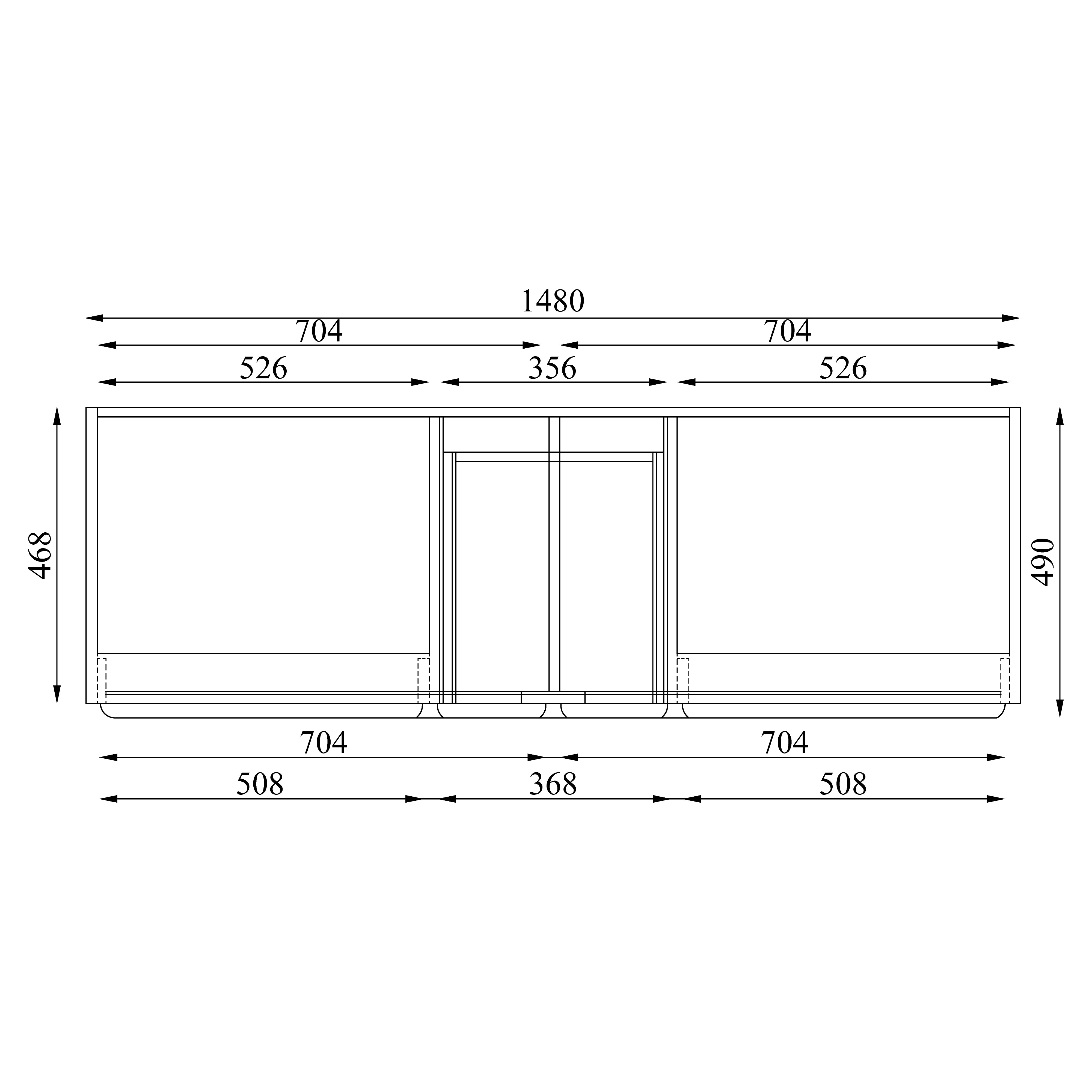 JOINERY BY BEARS ELEANOR CLASSIC WHITE 1500MM DOUBLE BOWL FREESTANDING VANITY PACKAGE