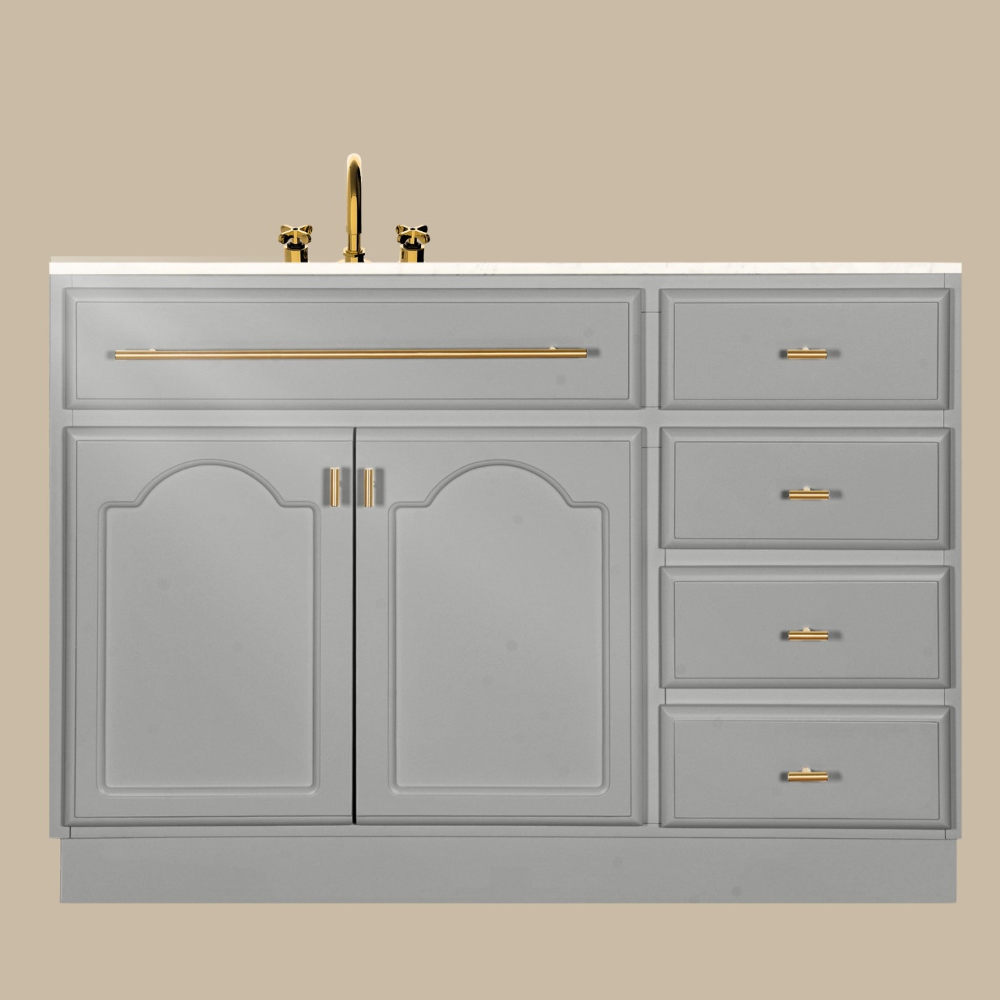 JOINERY BY BEARS ELISE PEARL GREY 1200MM SINGLE BOWL FREESTANDING VANITY PACKAGE