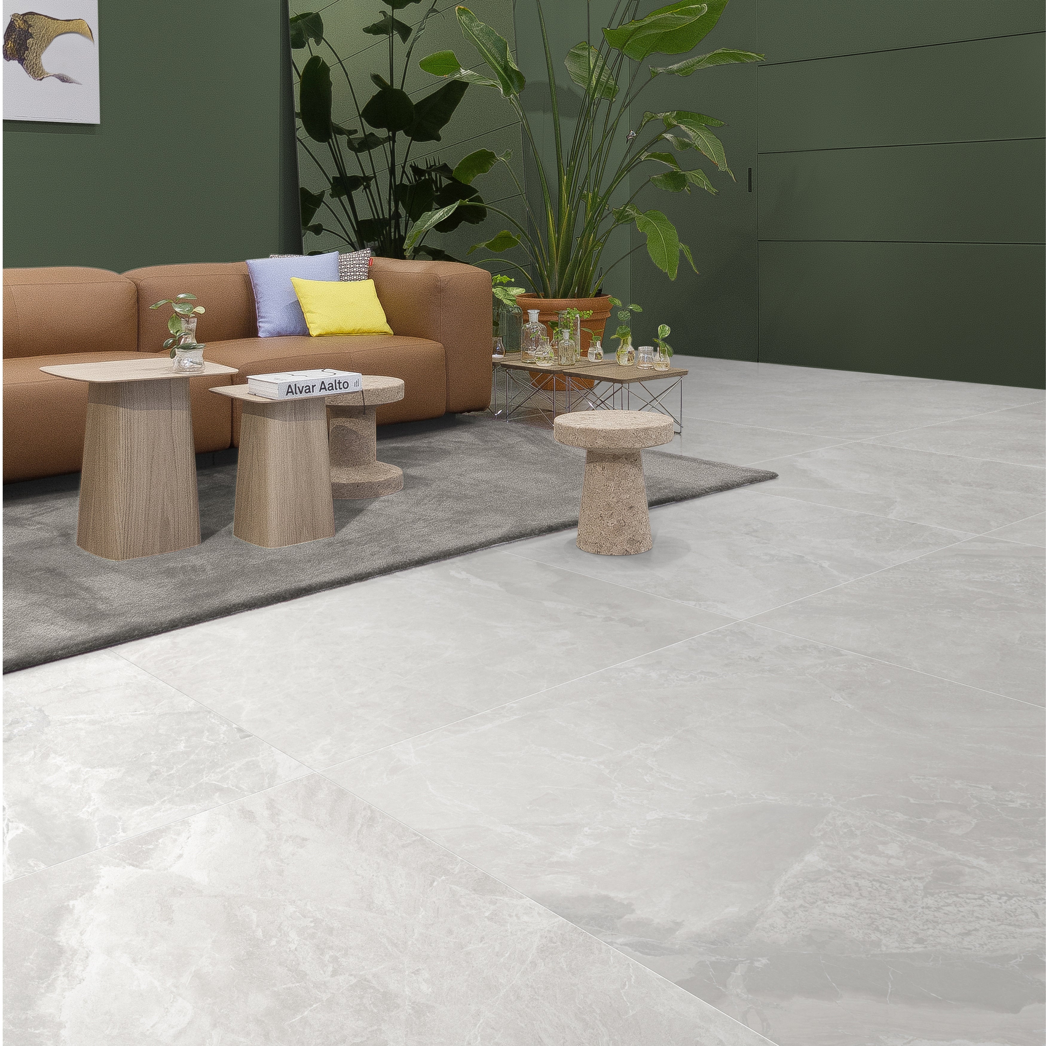 EVERSTONE JOYCE BIANCO MATTE 1200X1200MM SQUARE TILE (PER BOX)