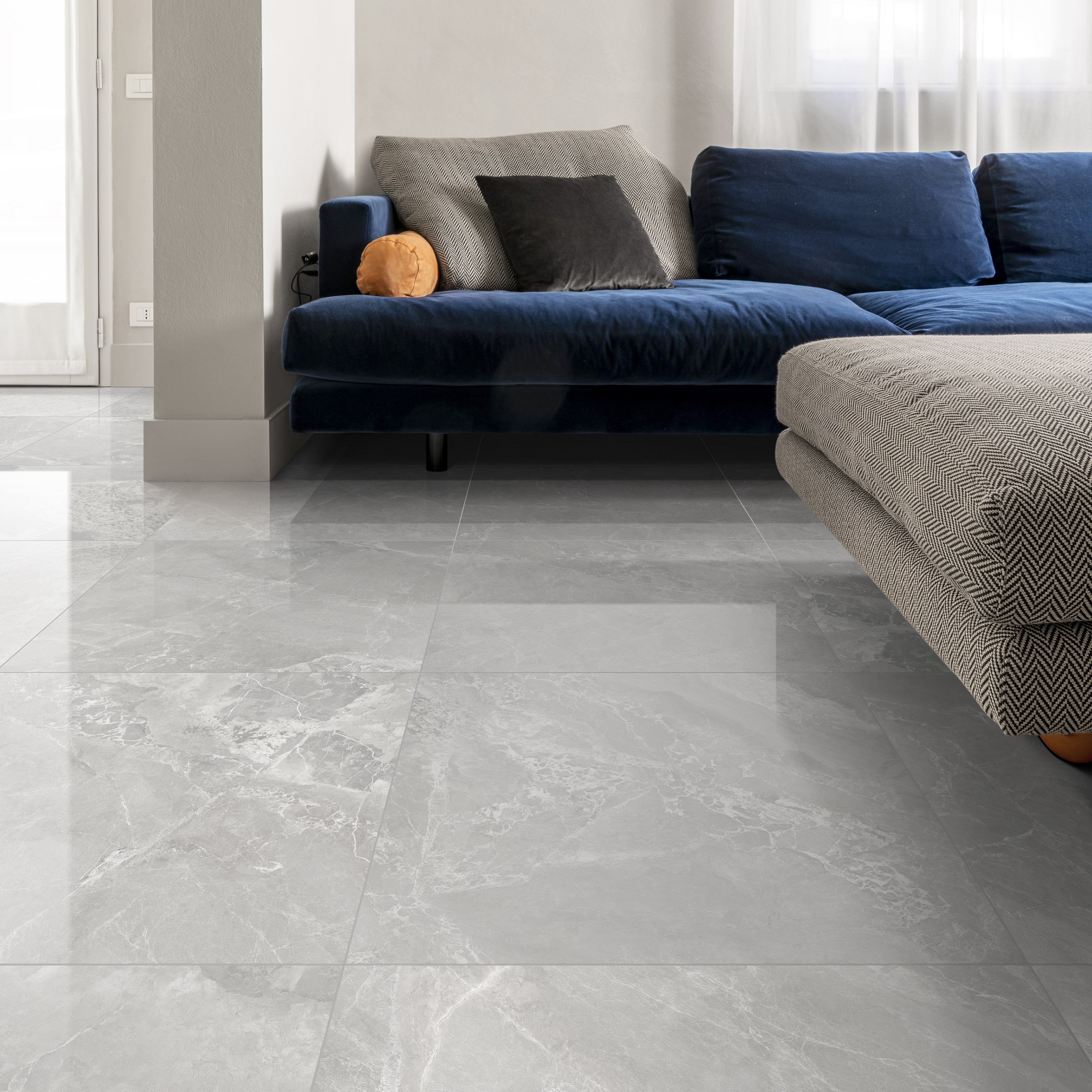 EVERSTONE JOYCE PERLA MATTE 600X600MM SQUARE TILE (PER BOX)