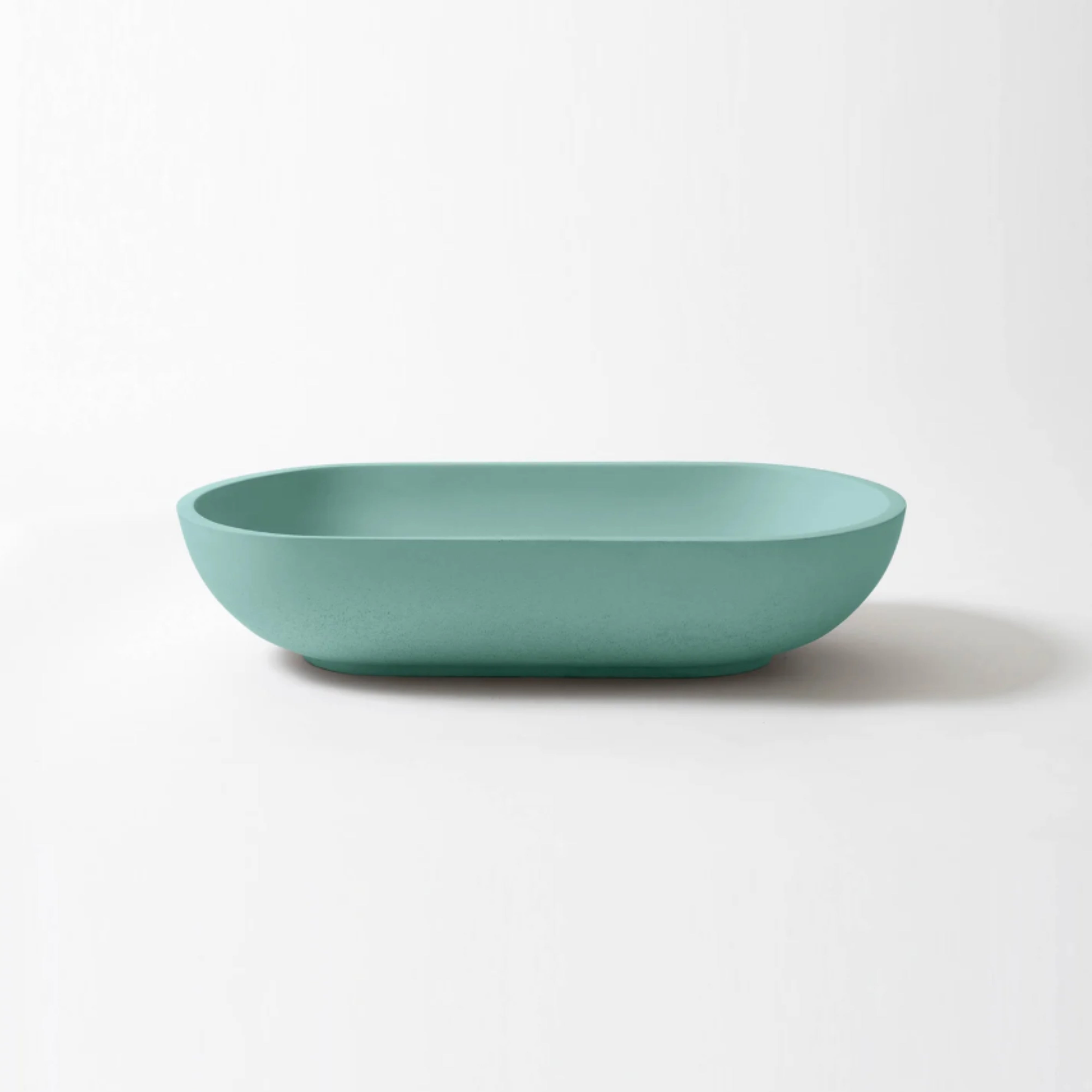 CONCRETE STUDIO KAARLA OVAL ABOVE COUNTER BASIN AQUA 540MM