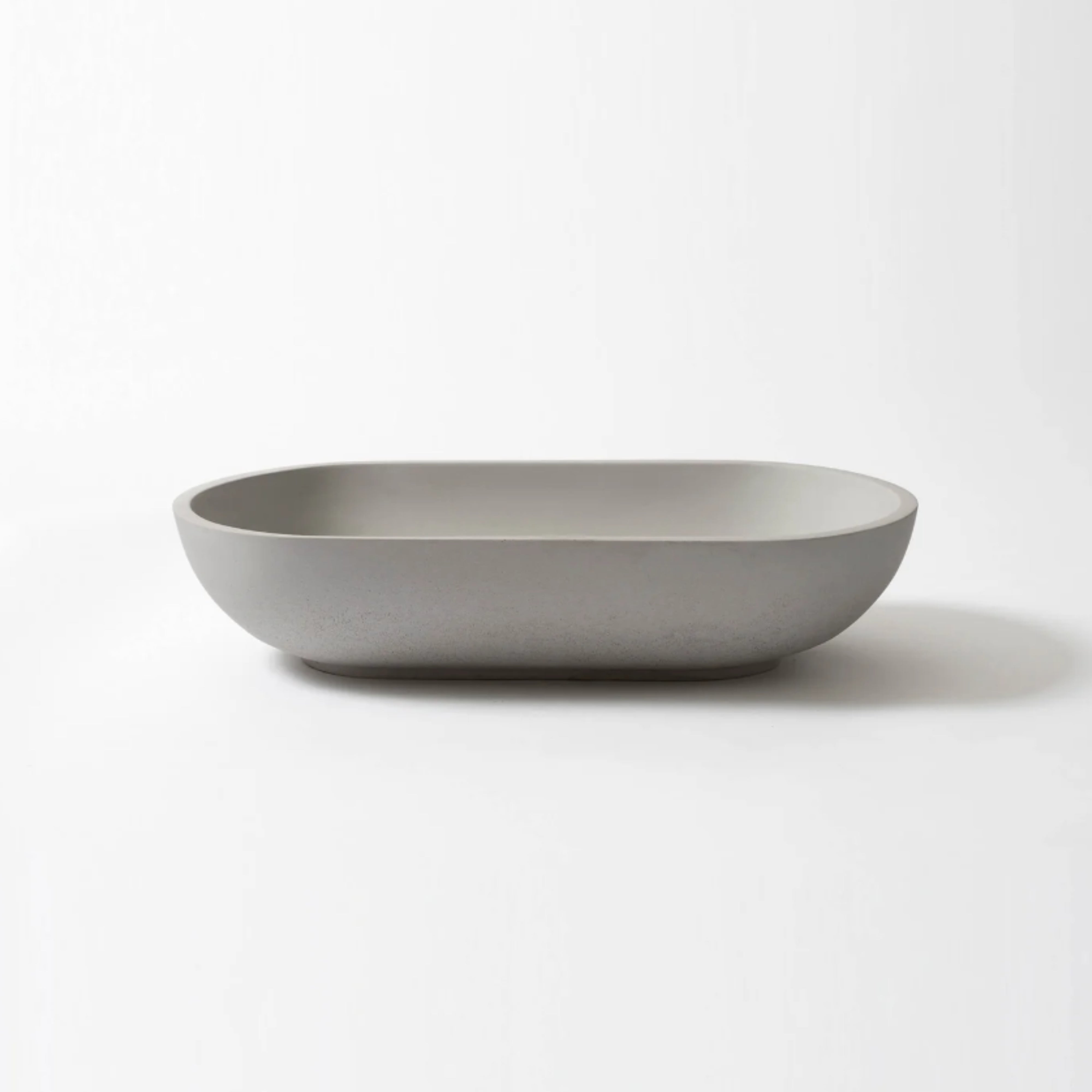 CONCRETE STUDIO KAARLA OVAL ABOVE COUNTER BASIN LIGHT GREY 540MM