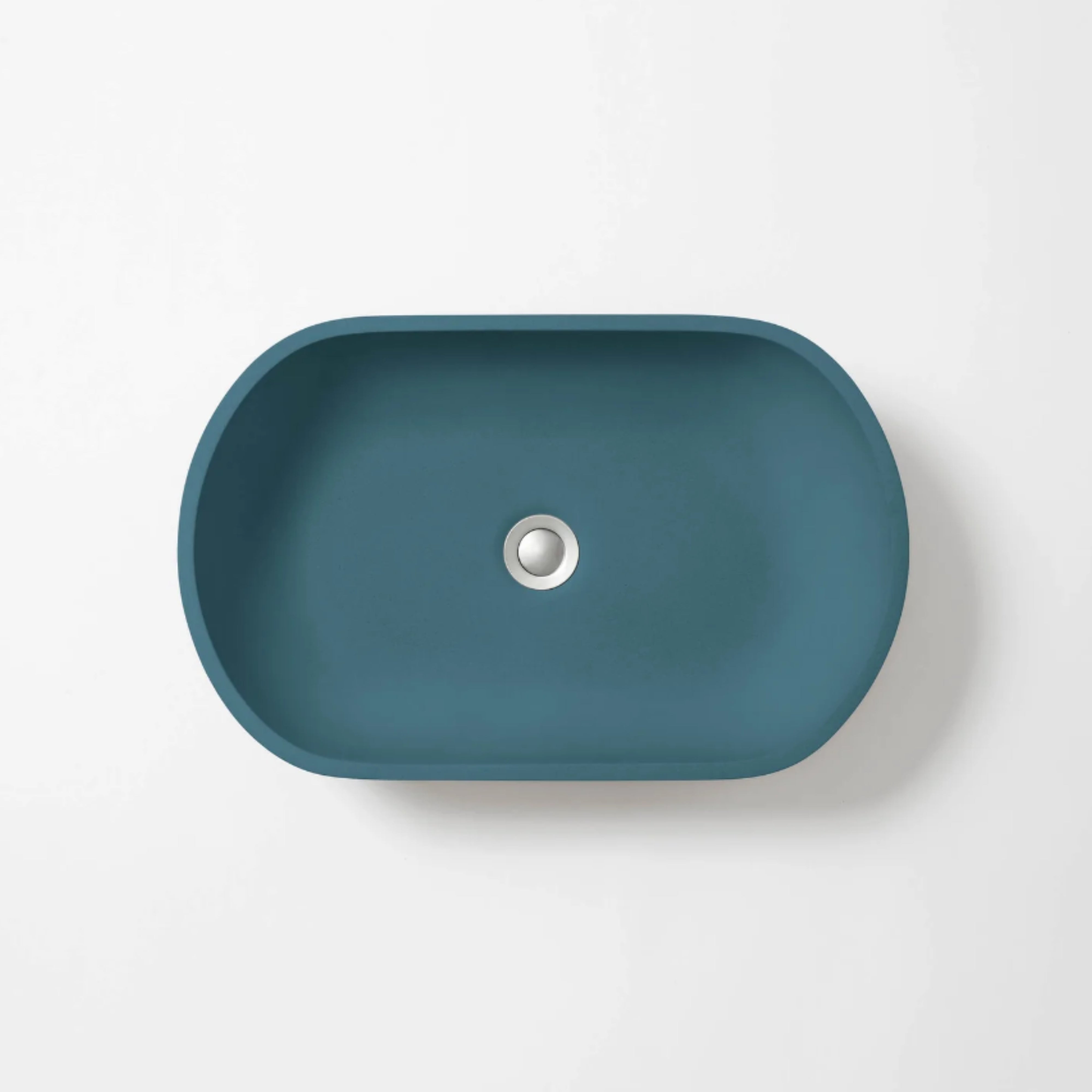 CONCRETE STUDIO KAARLA OVAL ABOVE COUNTER BASIN OCEAN 540MM