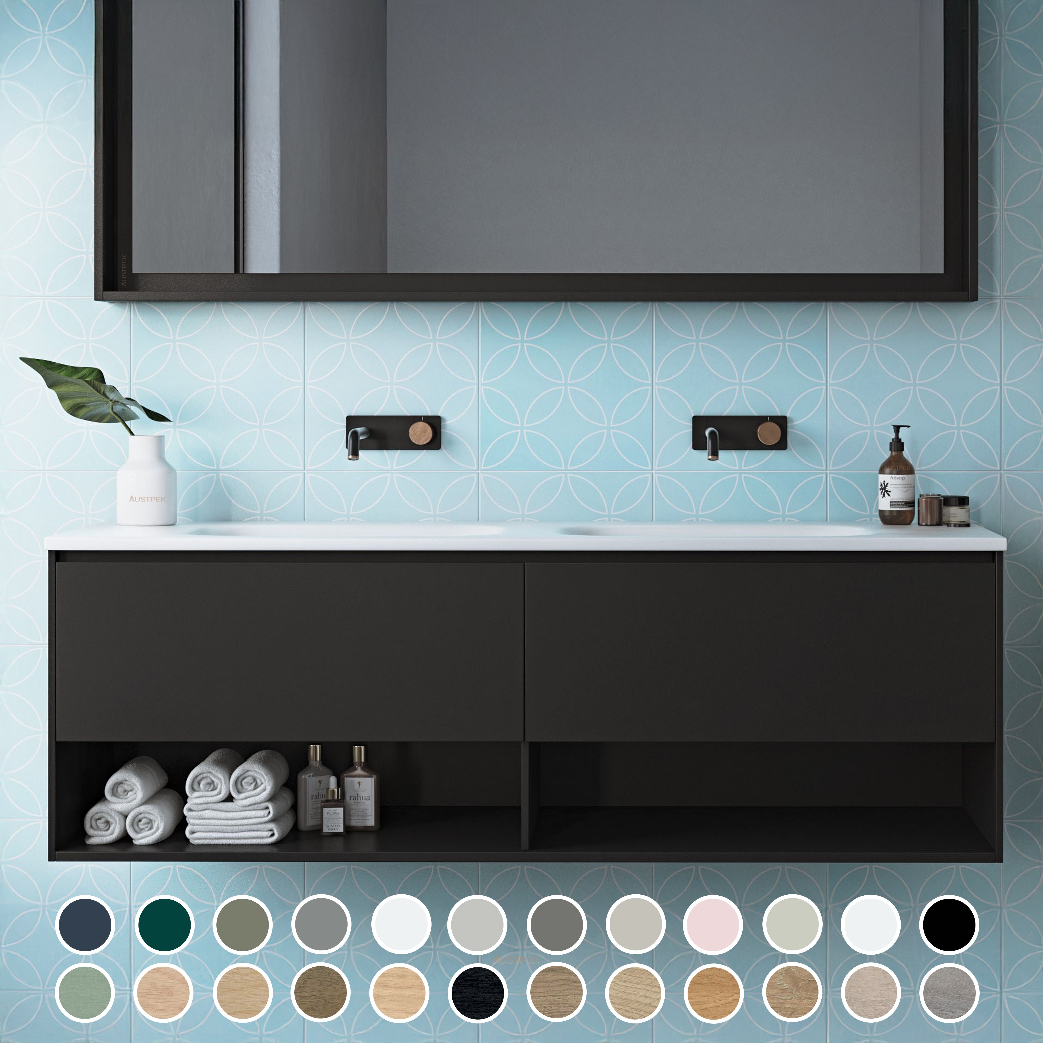 TIMBERLINE KANSAS CUSTOM WALL HUNG VANITY (ALL SIZING)