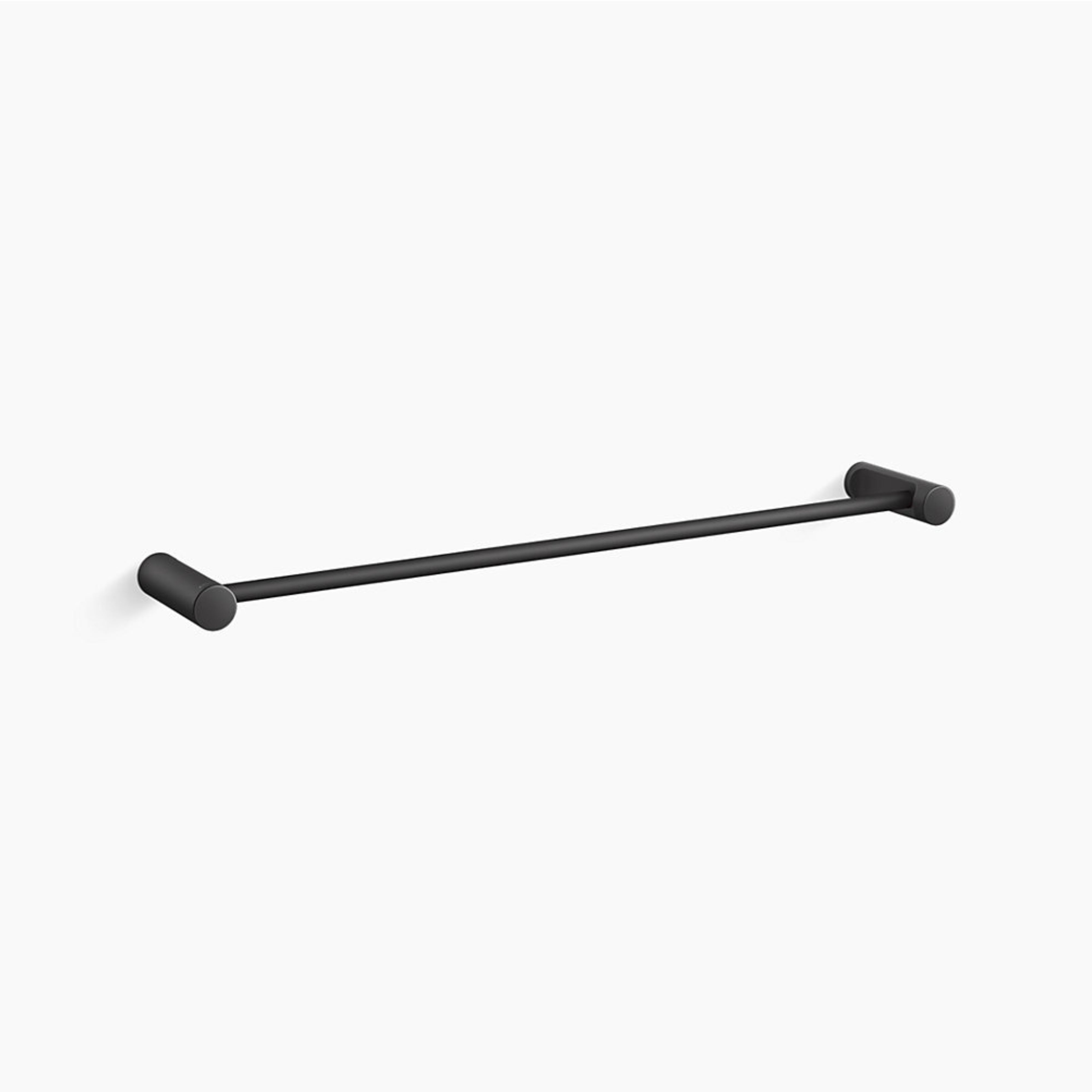 KOHLER JULY NON-HEATED SINGLE TOWEL RAIL MATTE BLACK 610MM