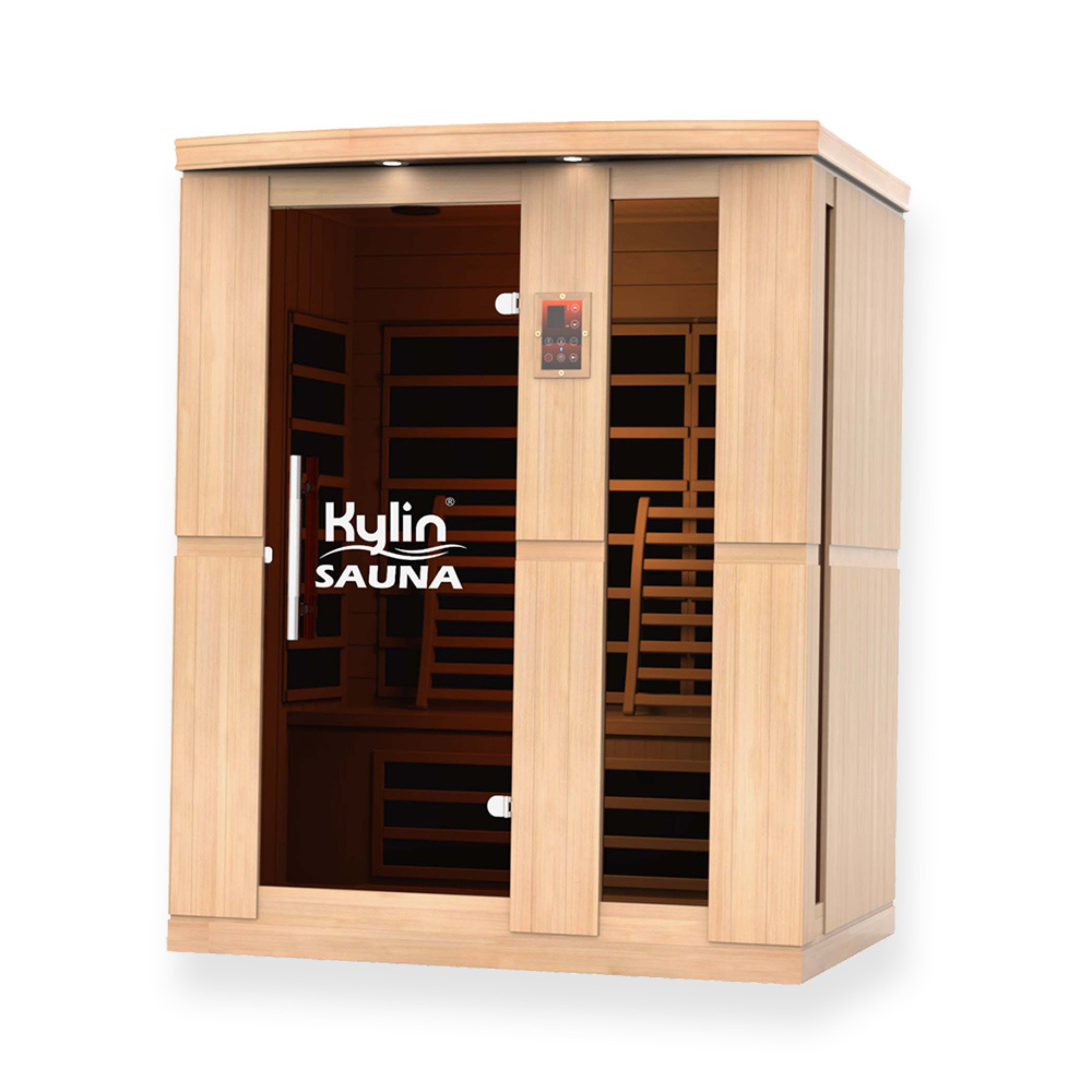 KYLIN SUPERIOR CARBON 3 PERSON FAR INFRARED SAUNA ROOM