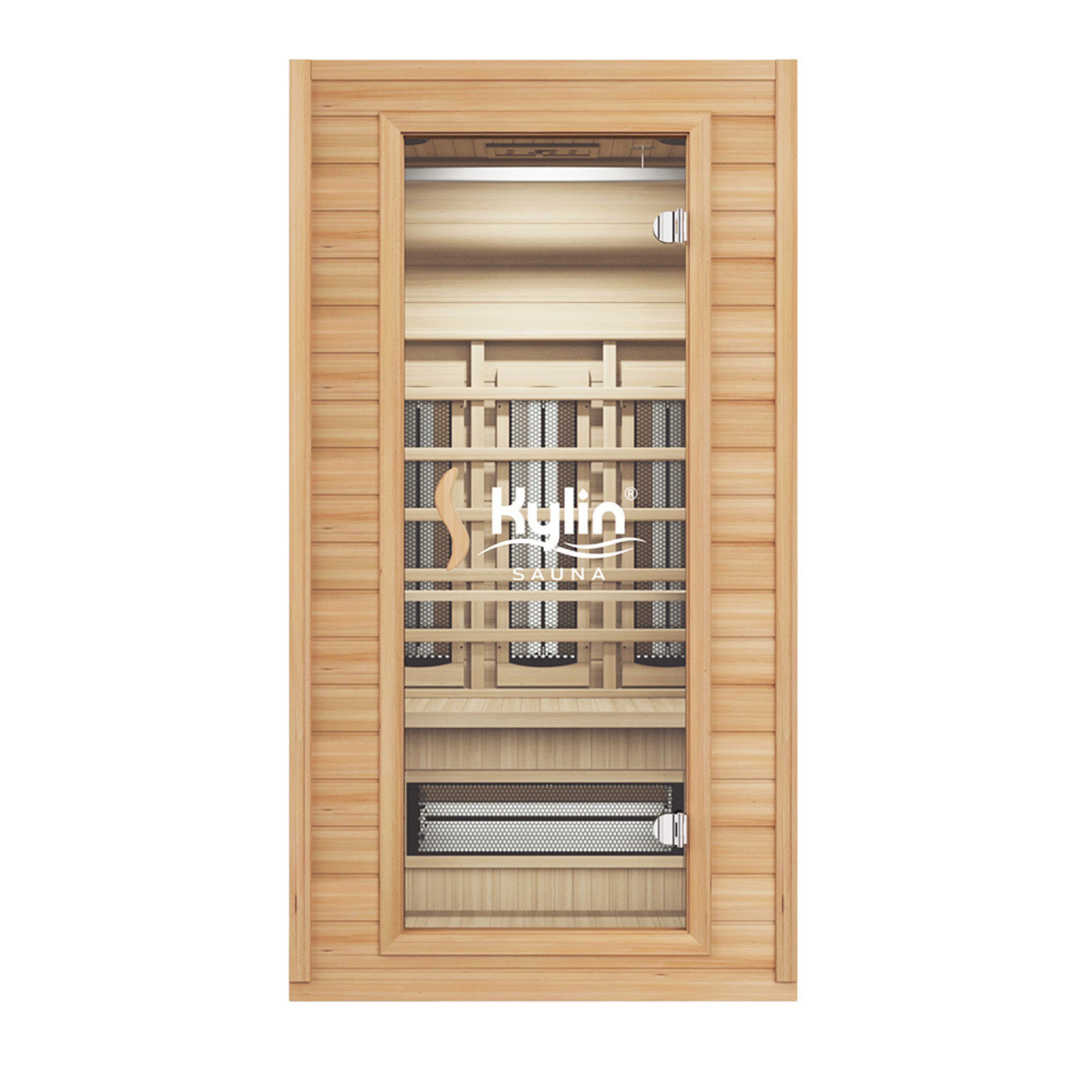 KYLIN CERAMIC 1 PERSON INFRARED SAUNA ROOM WITH PORTABLE TABLE