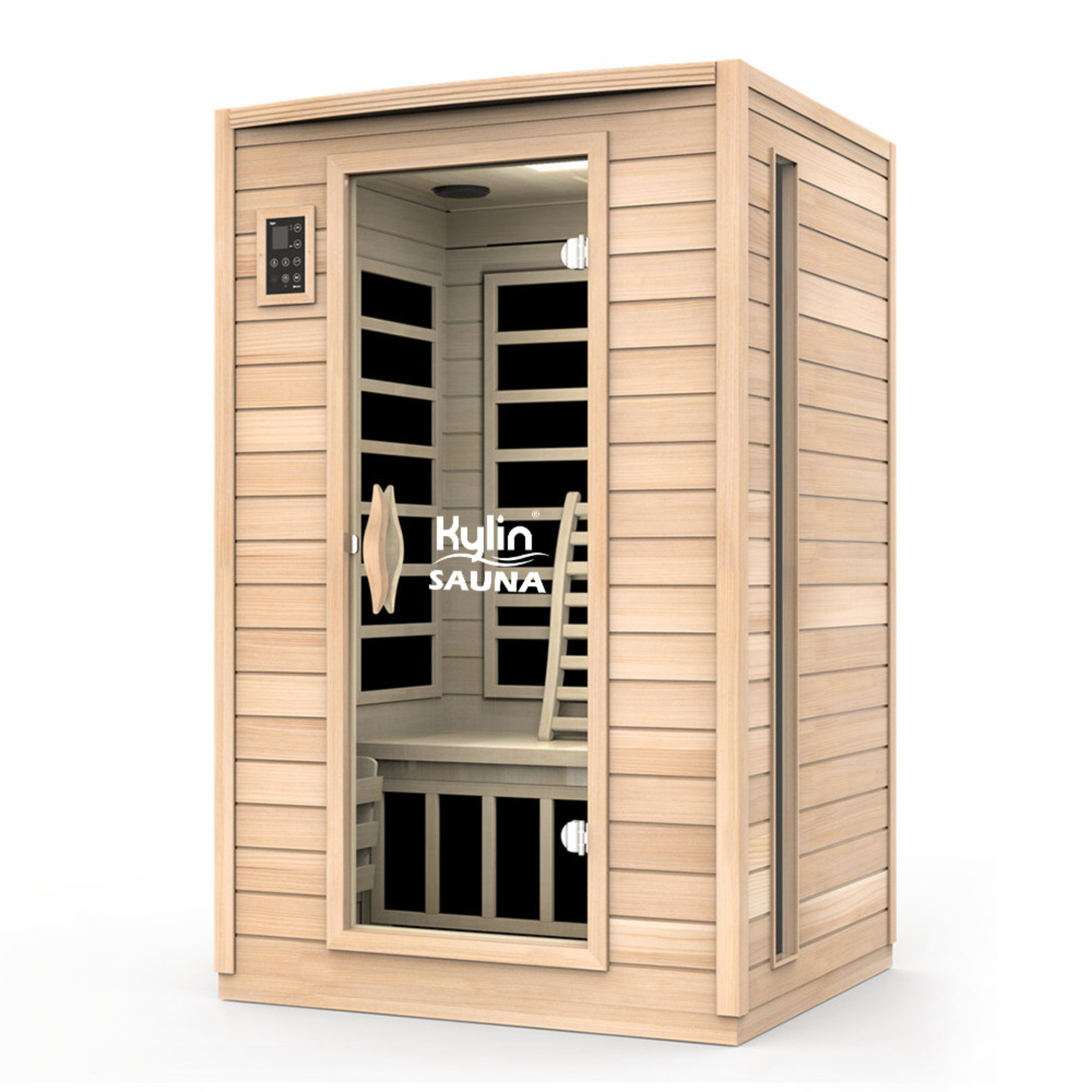 KYLIN CARBON 2 PERSON FAR INFRARED SAUNA HOME SPA LOW EMF