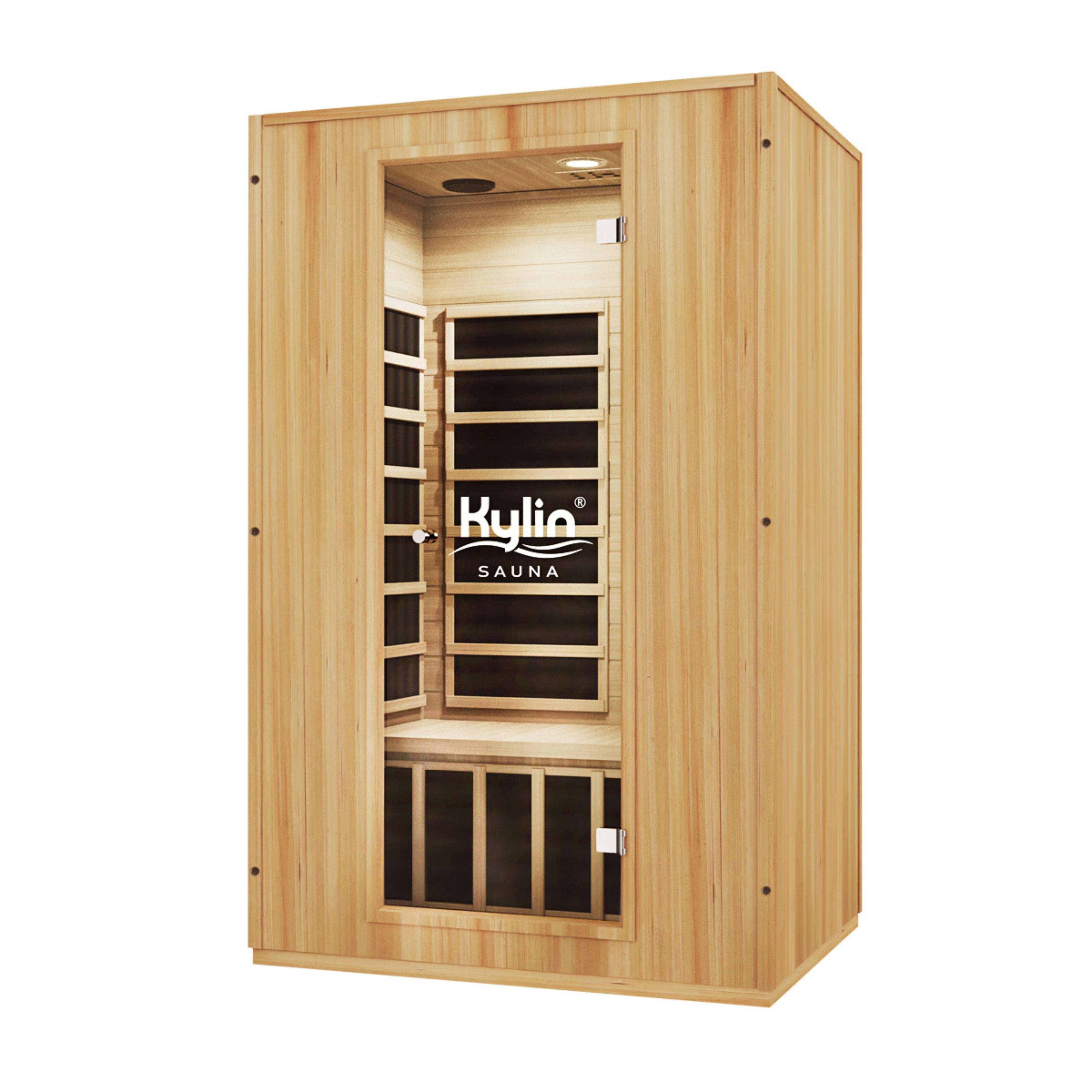 KYLIN MODERN CARBON 2 PERSON FAR INFRARED SAUNA ROOM