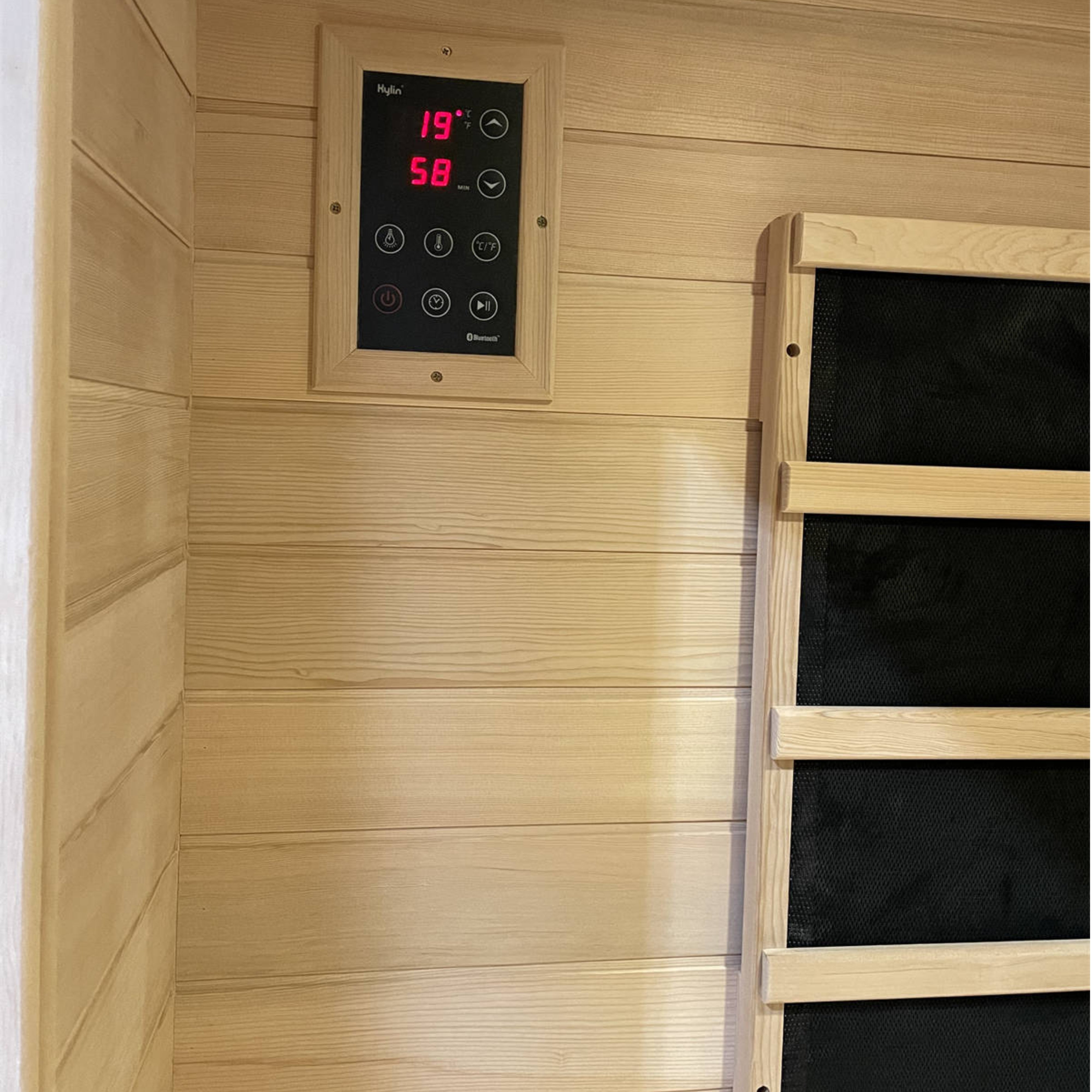 KYLIN MODERN CARBON 2 PERSON FAR INFRARED SAUNA ROOM