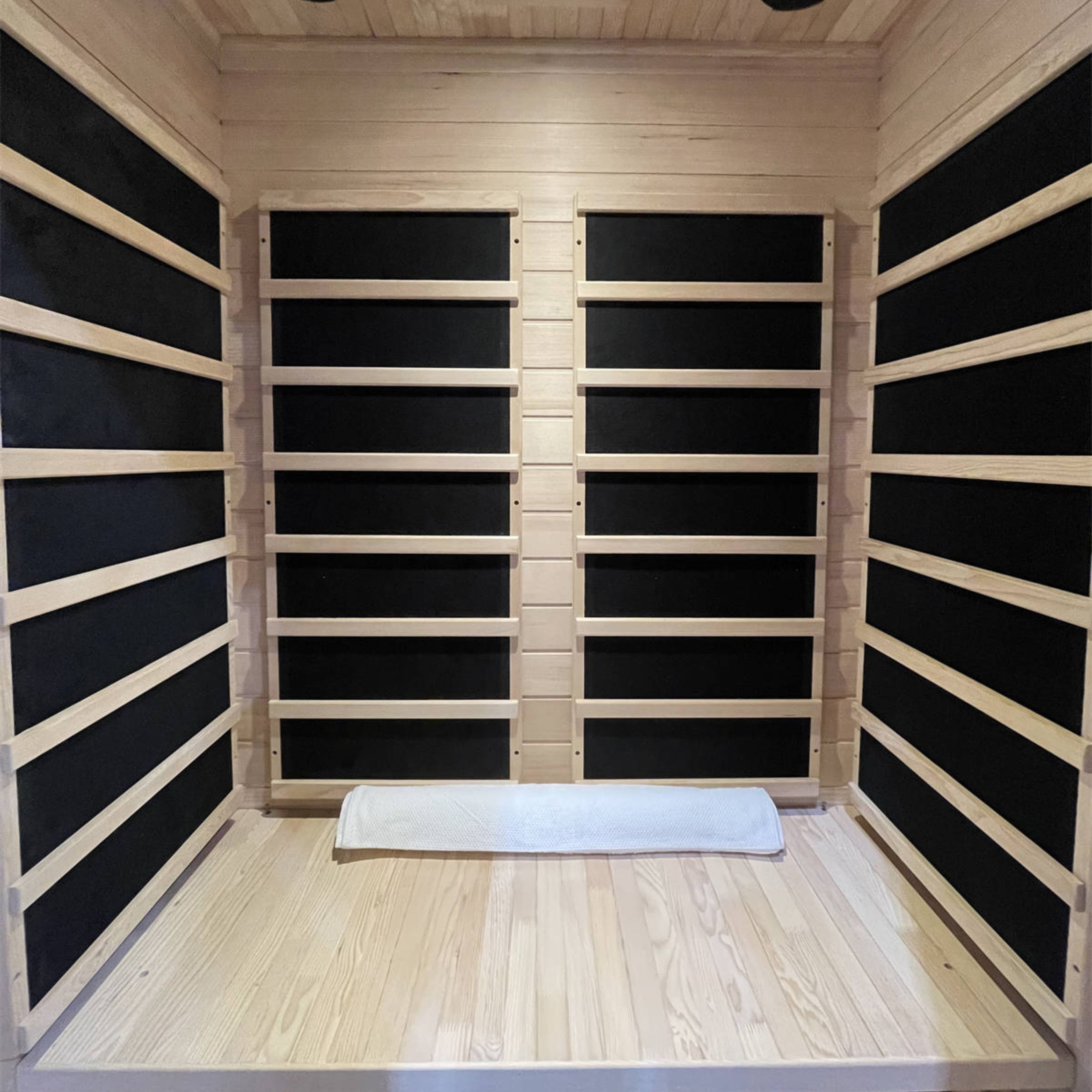 KYLIN MODERN CARBON 2 PERSON FAR INFRARED SAUNA ROOM