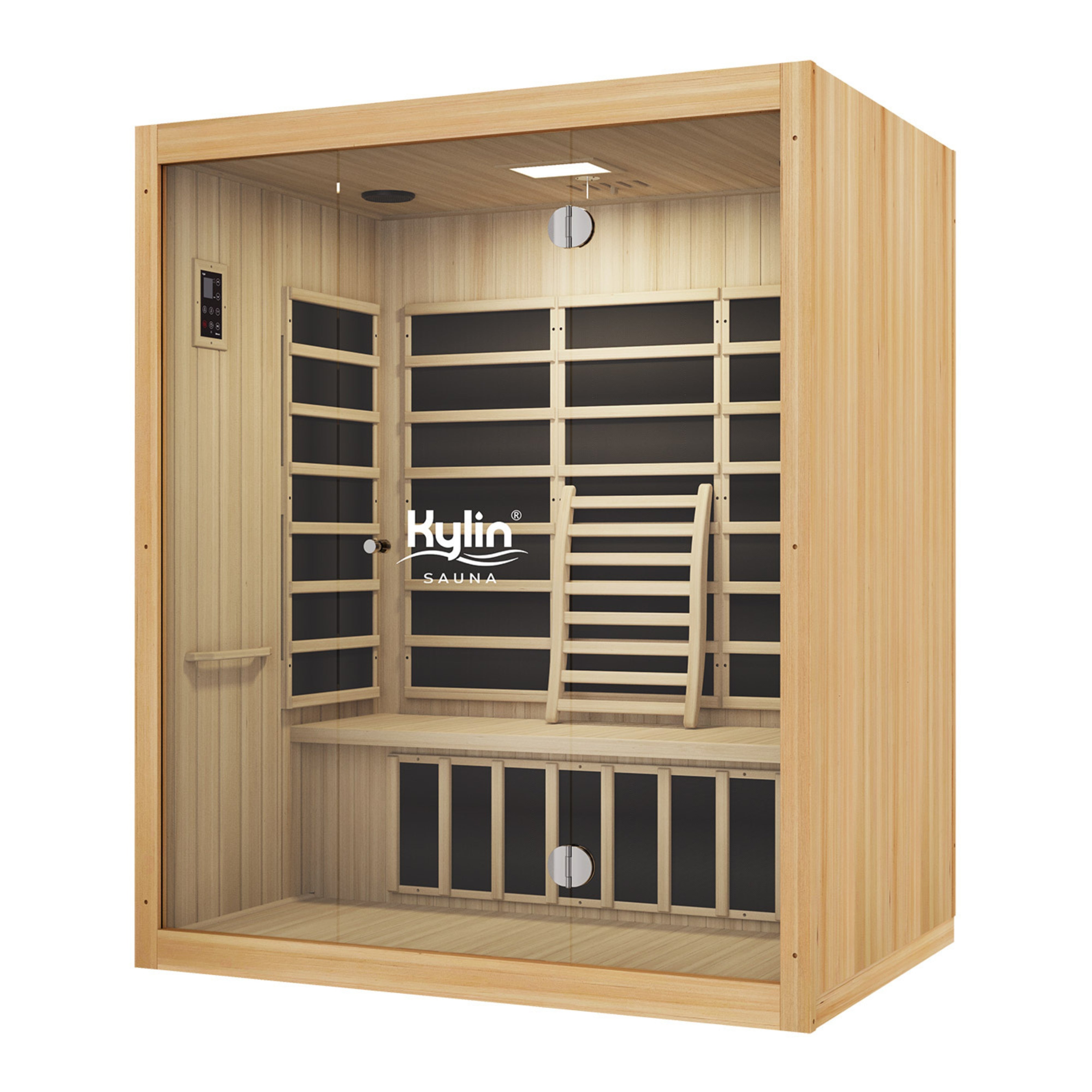 KYLIN PANORAMA CARBON 3 PERSON FAR INFRARED SAUNA ROOM