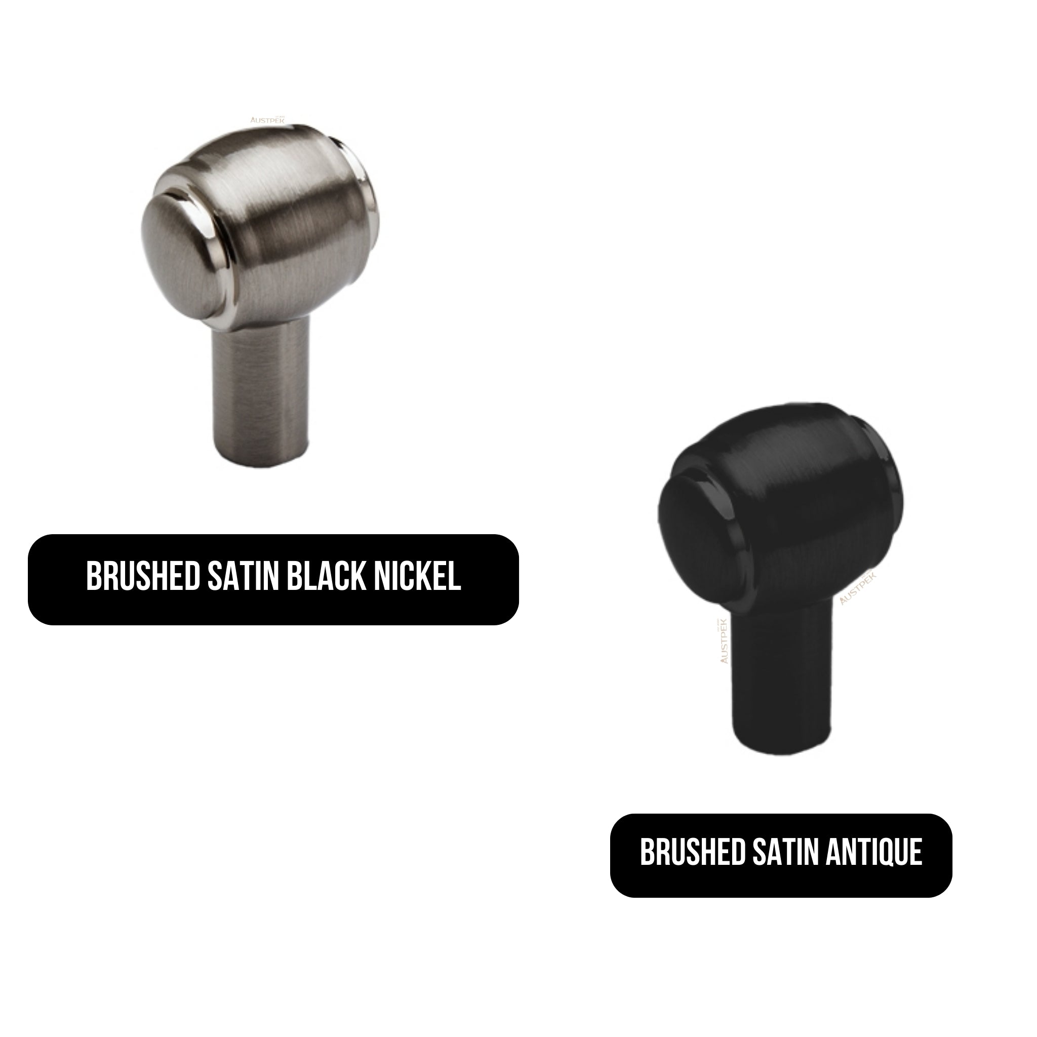 MODULR KNOB HANDLE BRUSHED SATIN BLACK NICKEL 21MM