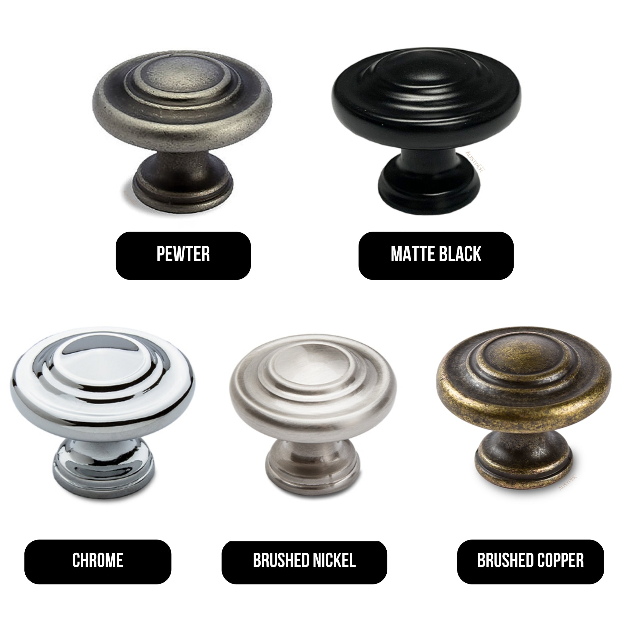 MODULR KNOB HANDLE MATTE BLACK 33MM