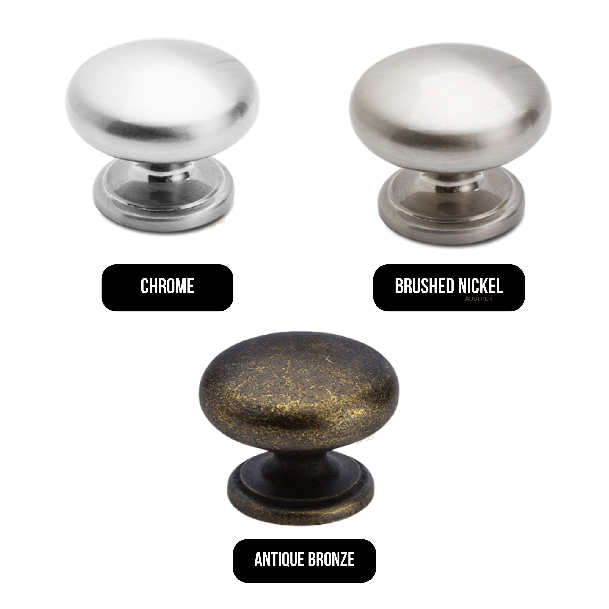 MODULR KNOB HANDLE CHROME 33MM