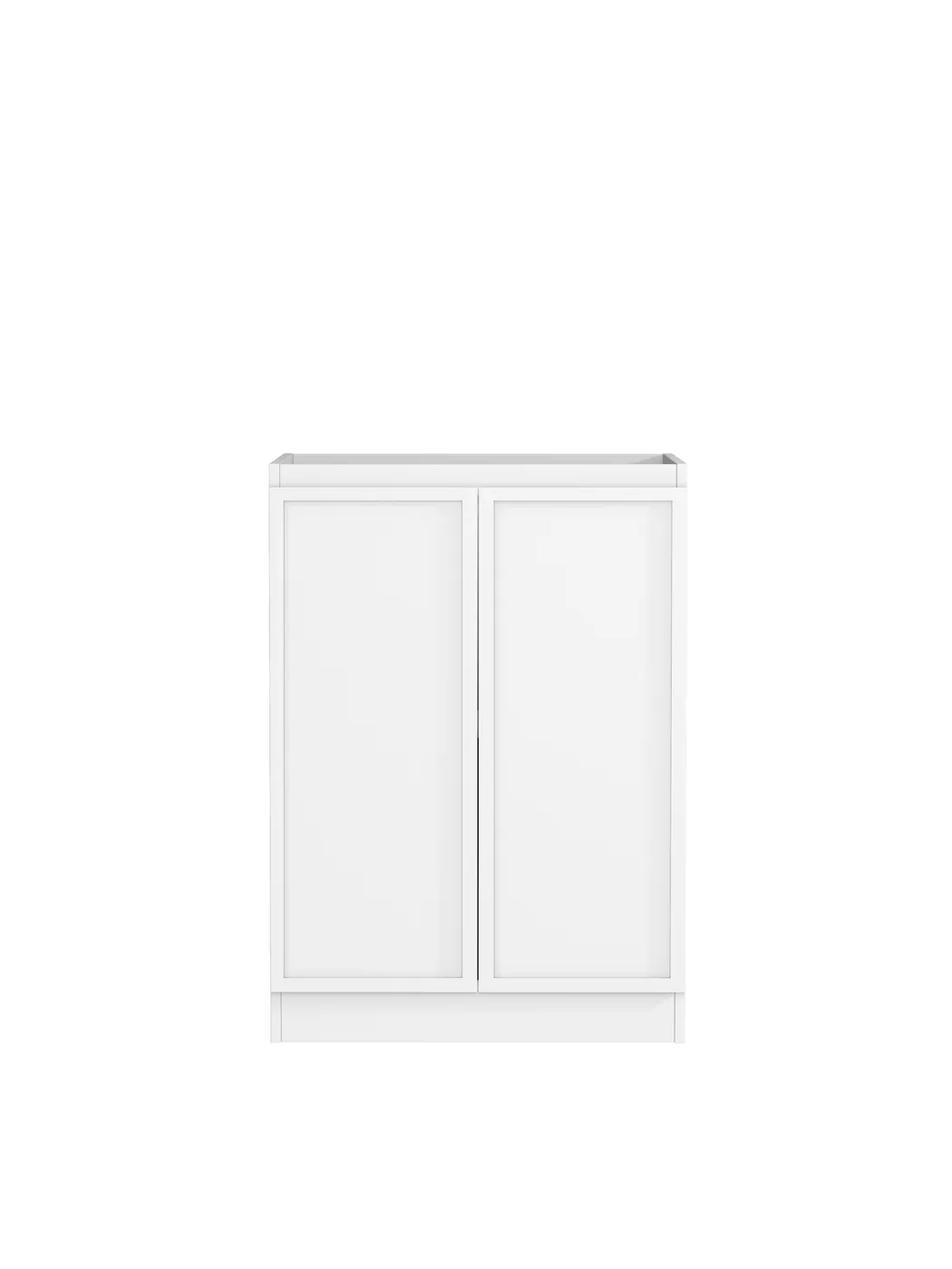 OTTI HAMPSHIRE MATTE WHITE 1300MM BASE LAUNDRY CABINET WITH STONE TOP & SINK