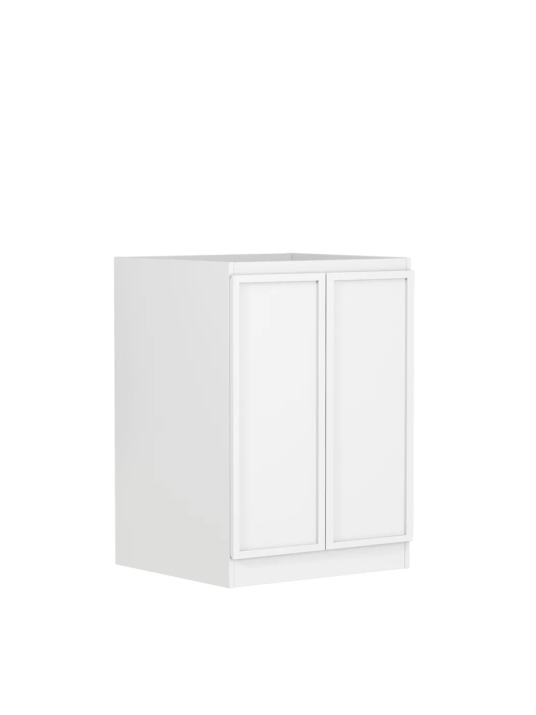 OTTI HAMPSHIRE MATTE WHITE 1300MM BASE LAUNDRY CABINET WITH STONE TOP & SINK